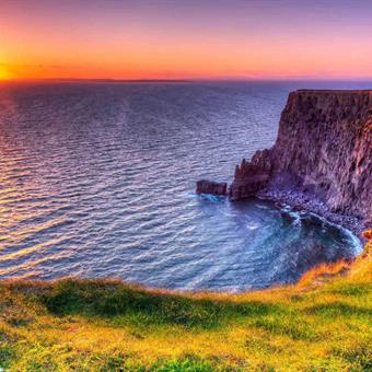cliffs of moher at sunset