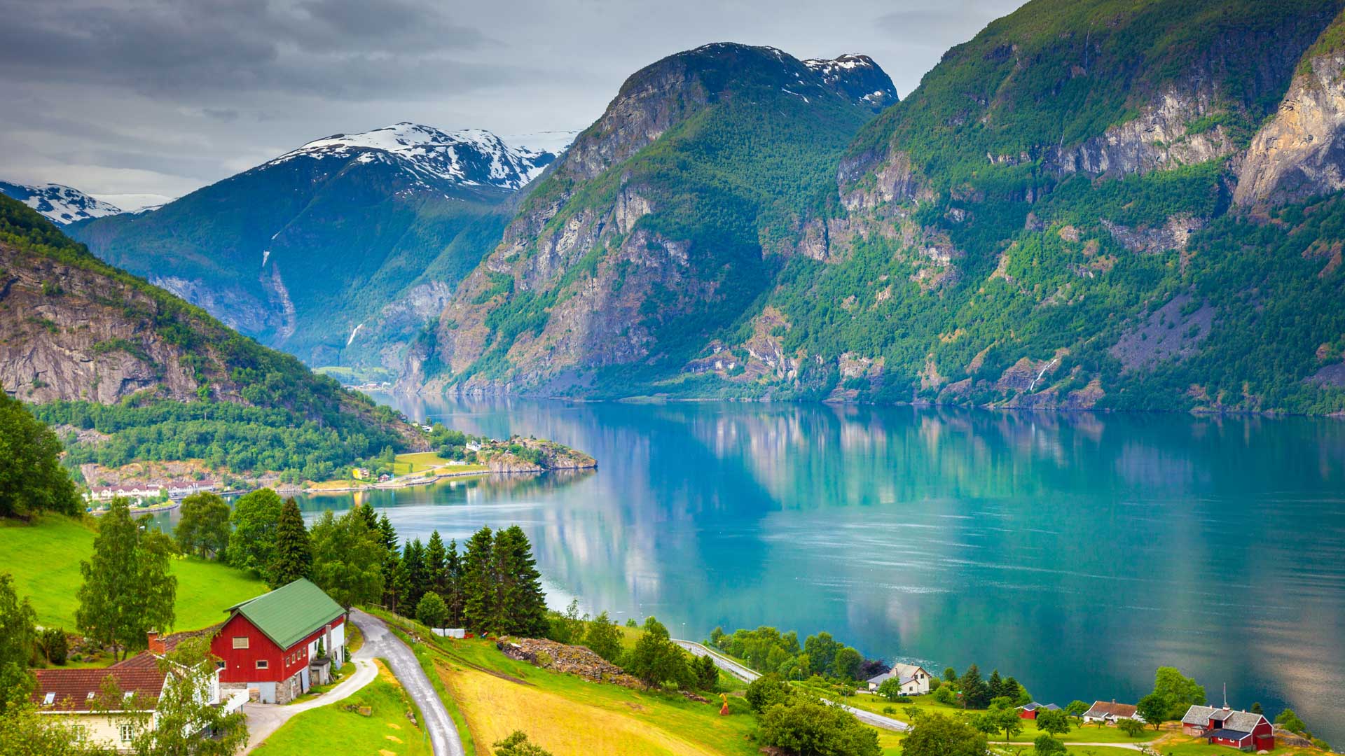 Countryside in Aurlandsfjord