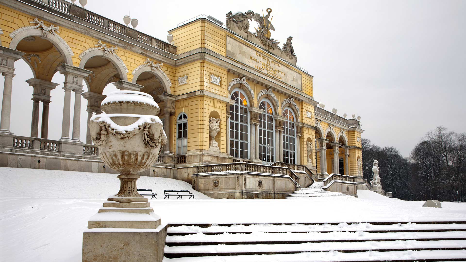 Schonbrunn Palace in winter, Vienna