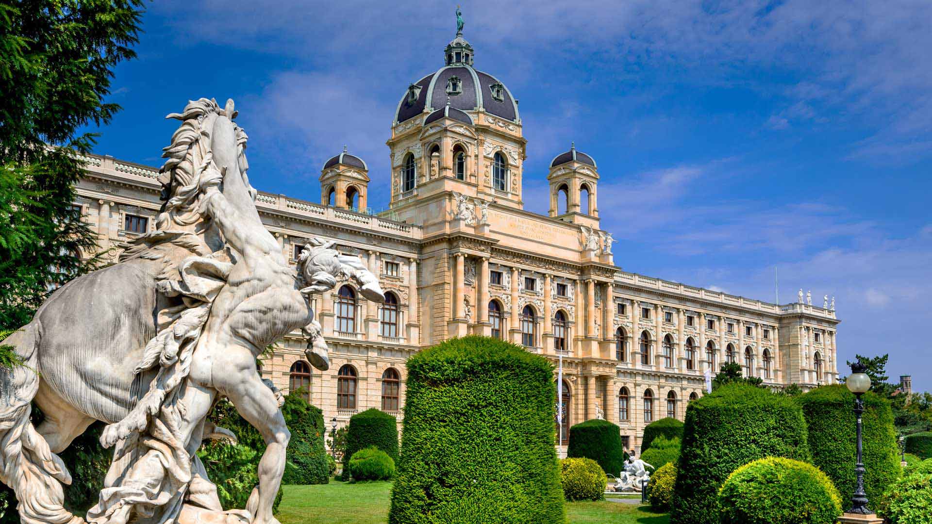 Palace Gardens in Vienna