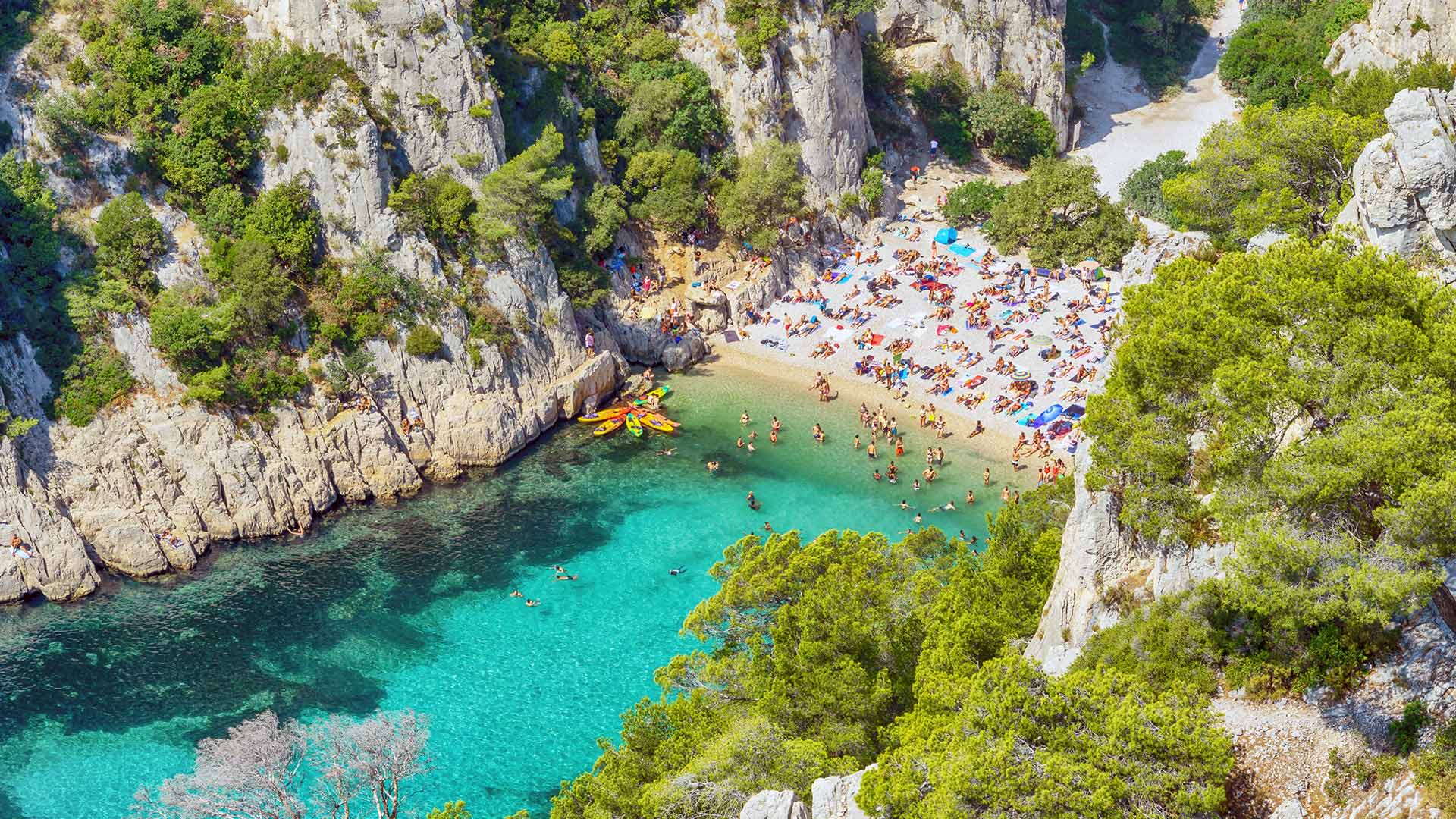 Beach in the Calanques National Park