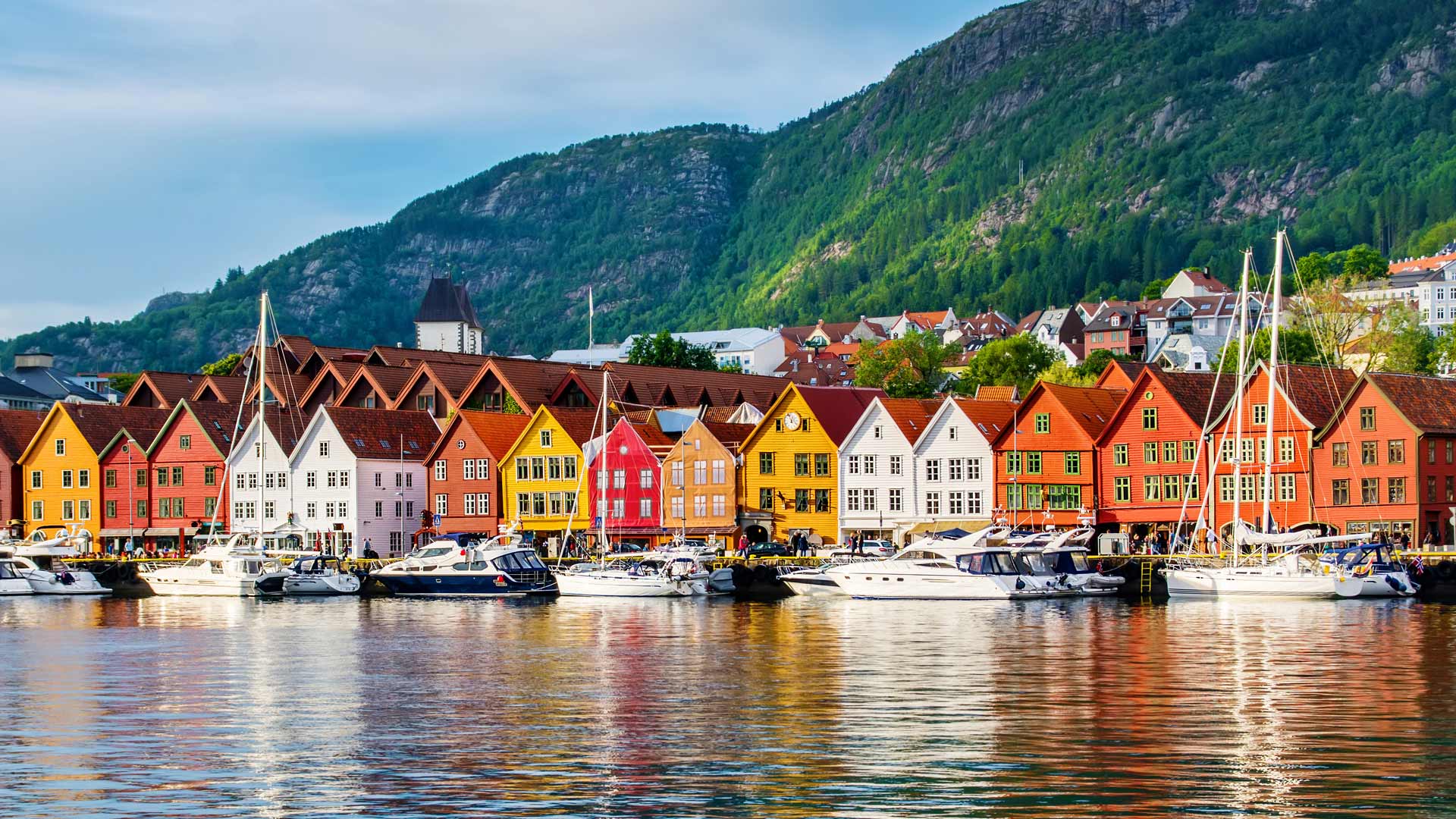 Bryggen in Bergen, Unesco site, Norway