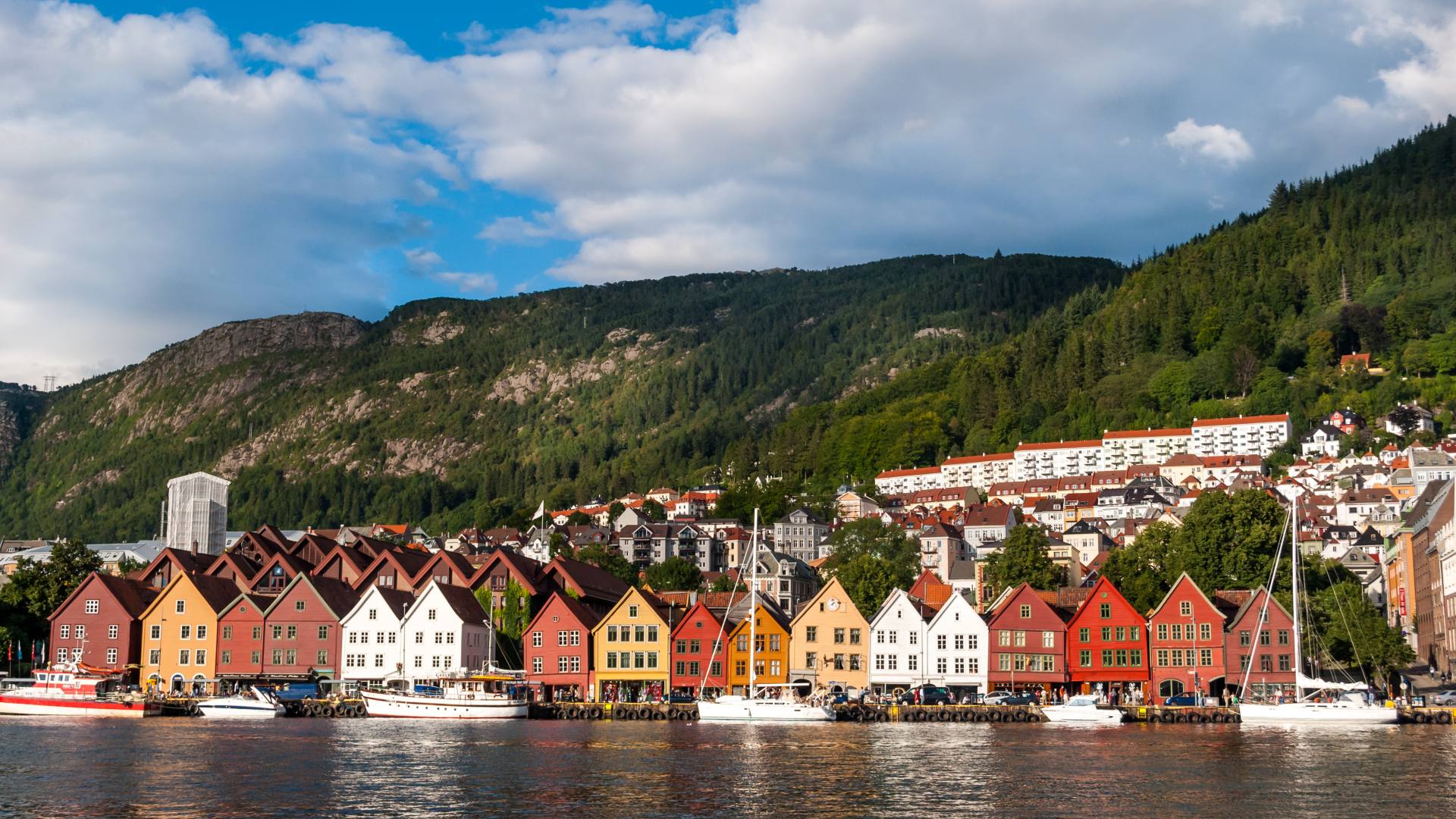 Wooden houses in Bergen, Norway