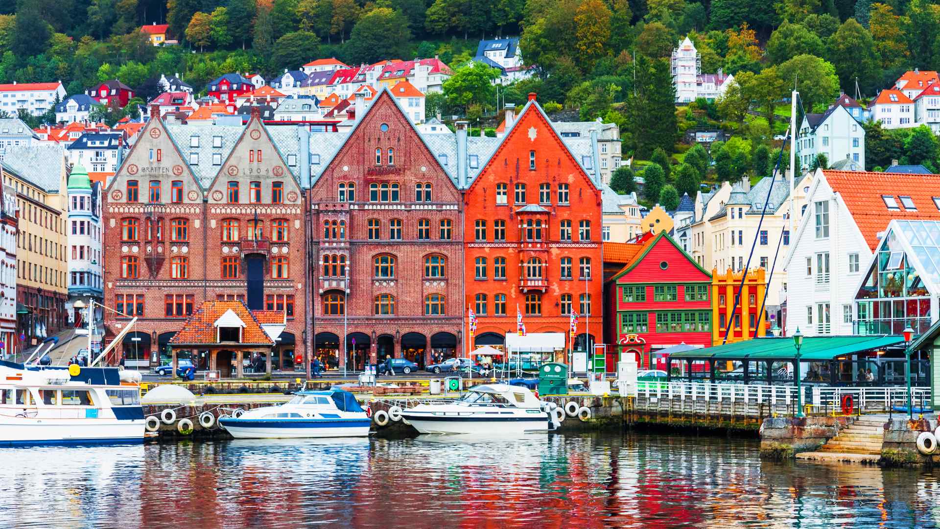 Bryggen waterfront, Bergen, Norway
