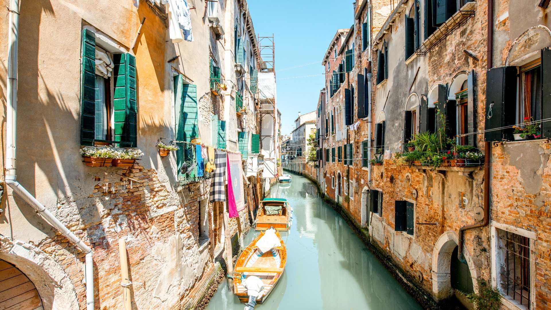 canal in Castello area of Venice