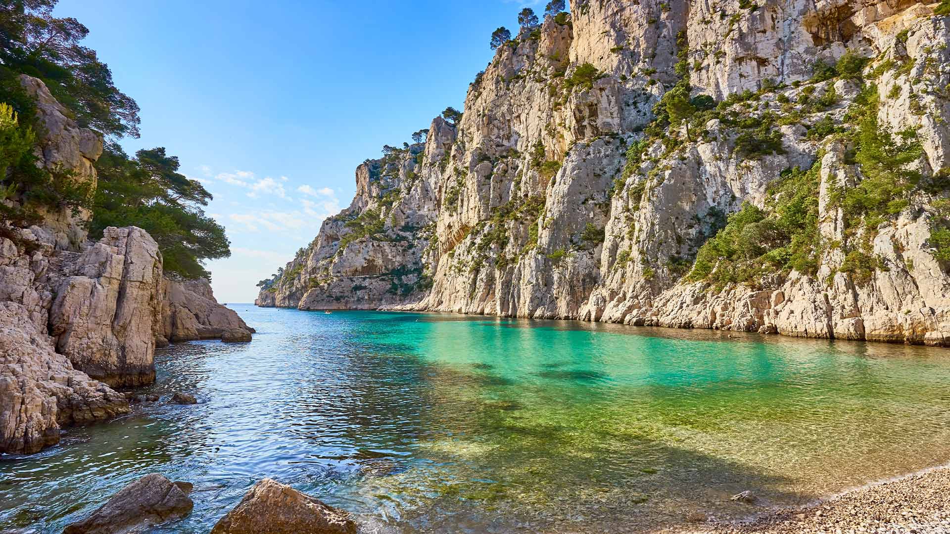 Calanque d'En Vau in the Calanques national park