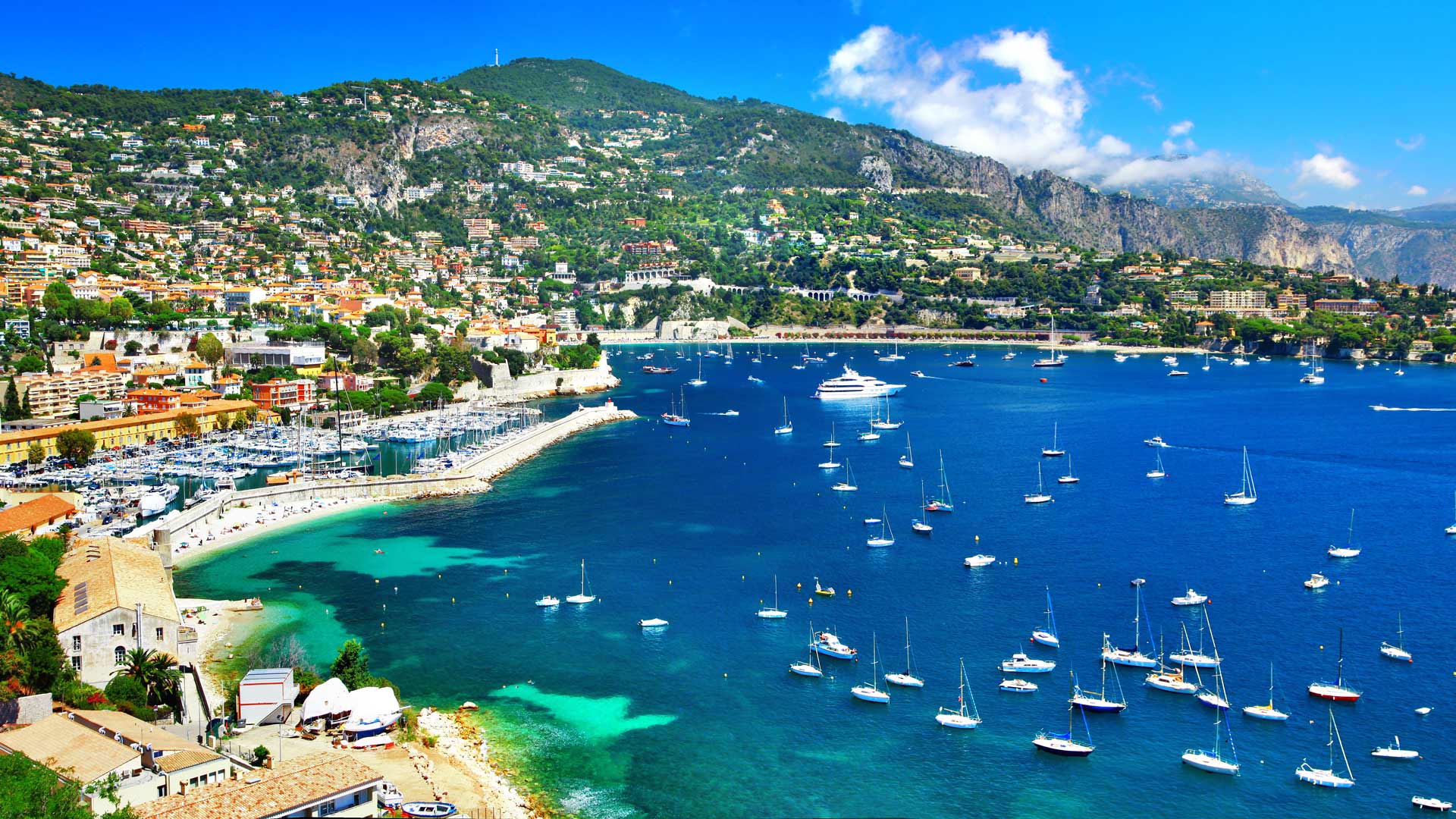 Panoramic view of Nice, French Riviera