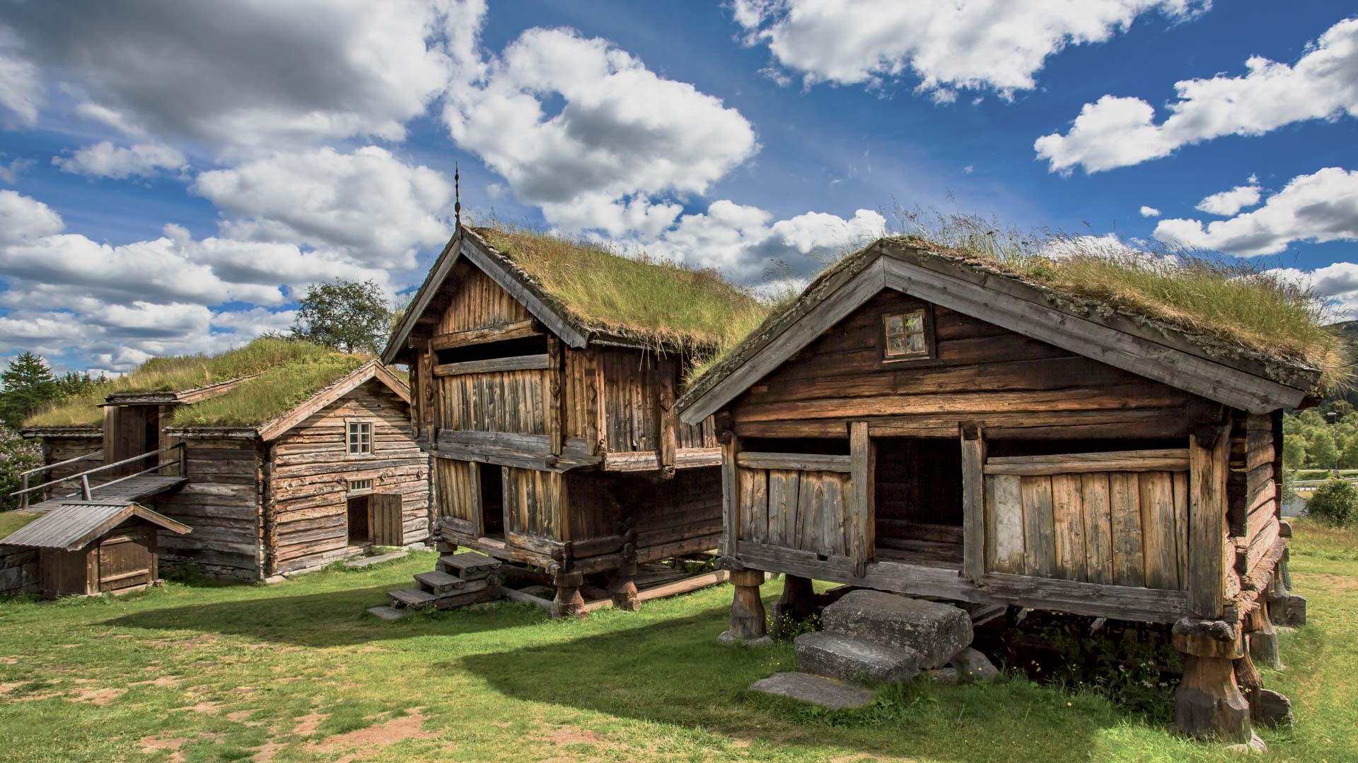 Traditional houses in Geilo, Norway
