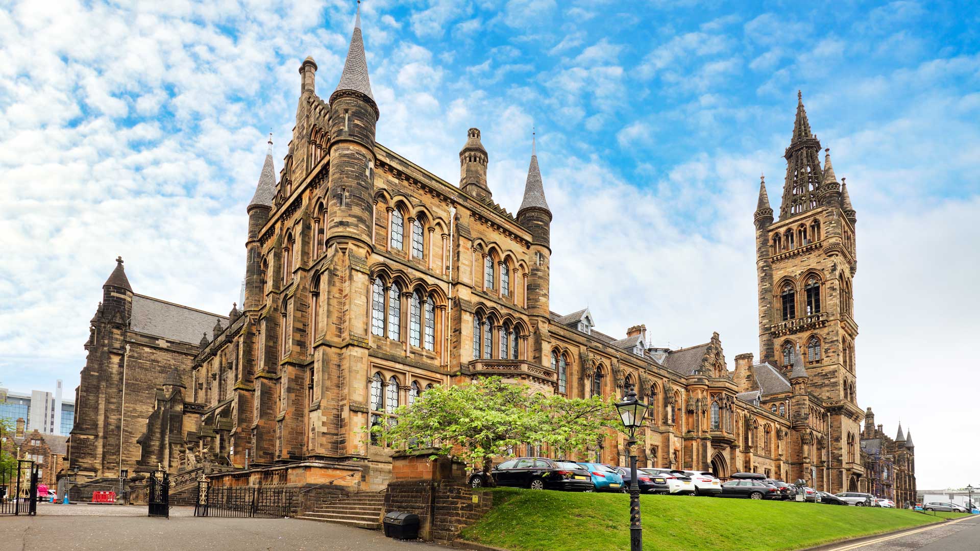 West End and University of Glasgow, one of Scotland’s oldest universities