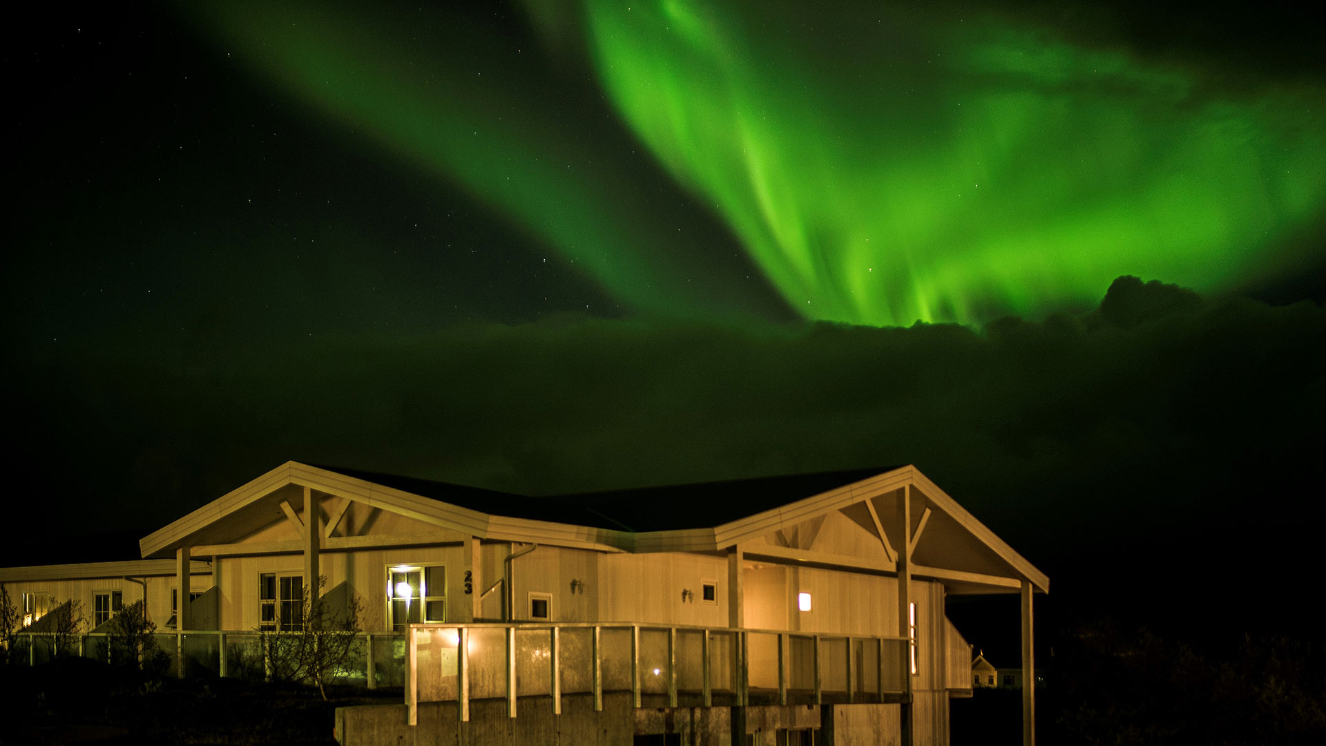 Northern Lights over Grímsborgir 
