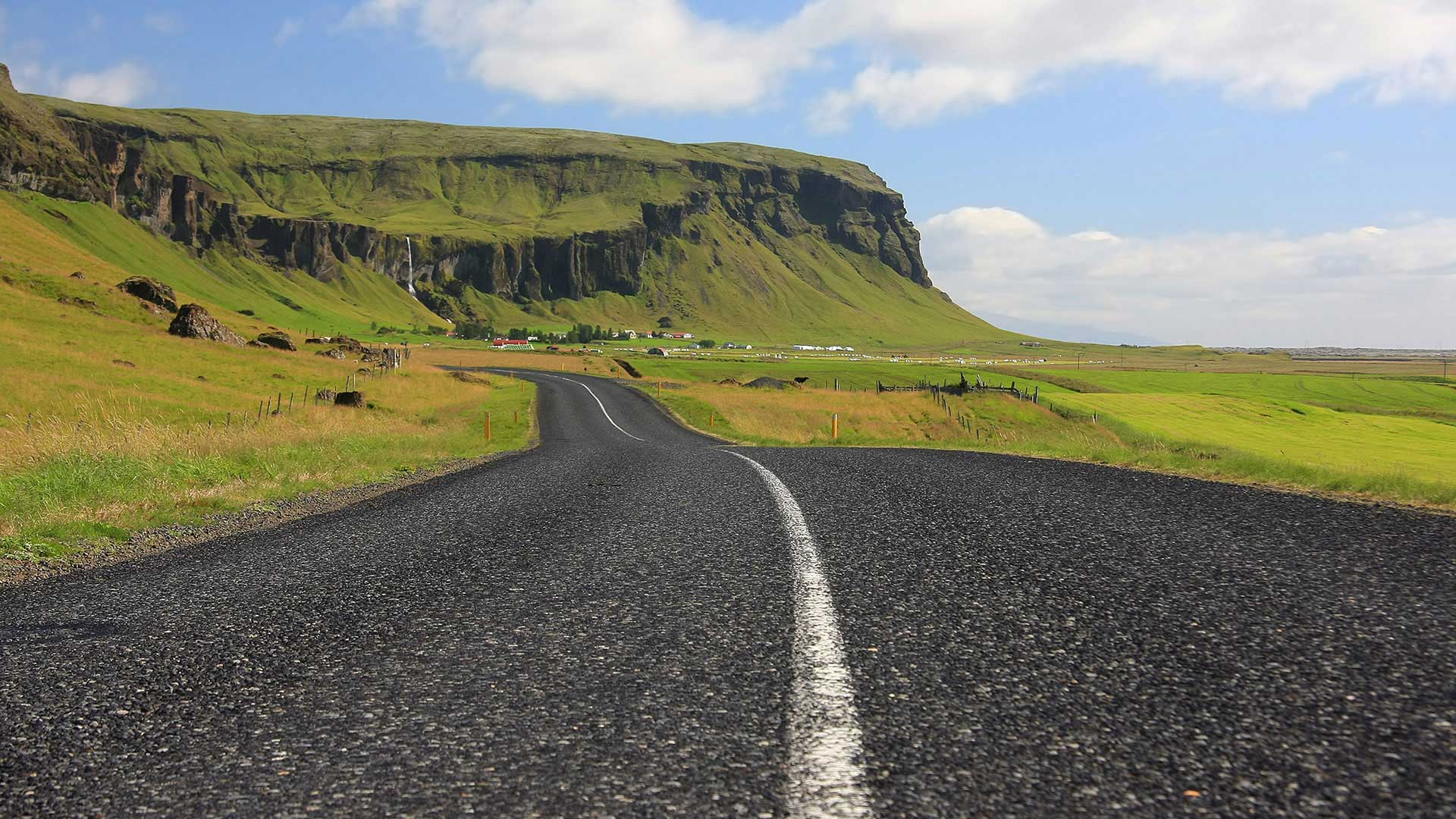 Driving in South Iceland