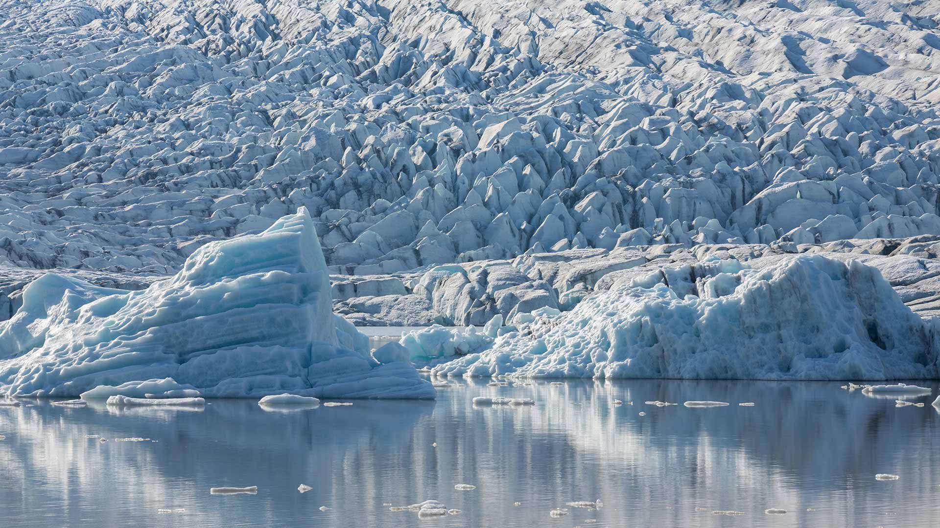 Fjallsárlón Glacier Lagoon in South Iceland