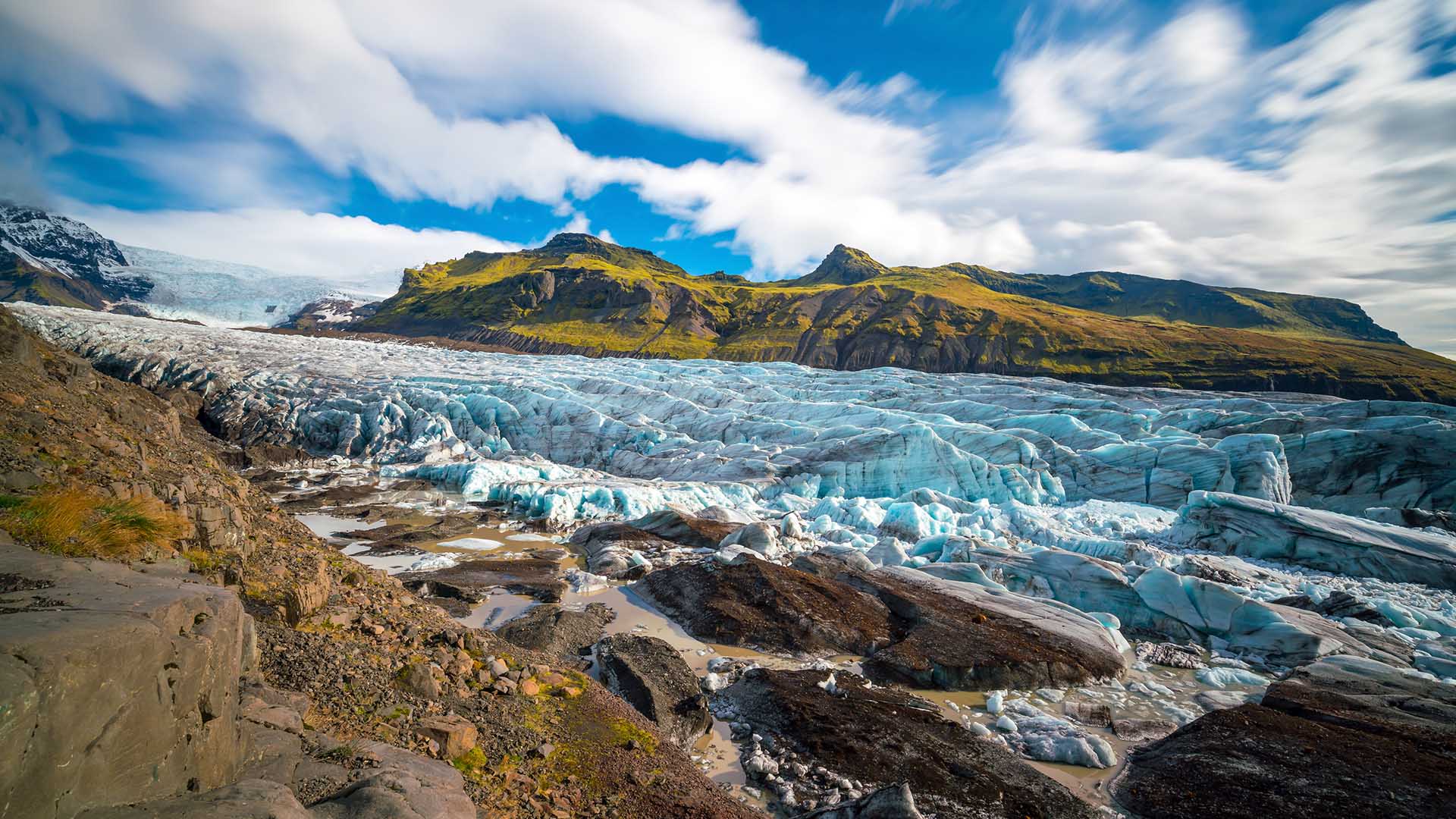 Svínafellsjökull glacier, South Iceland