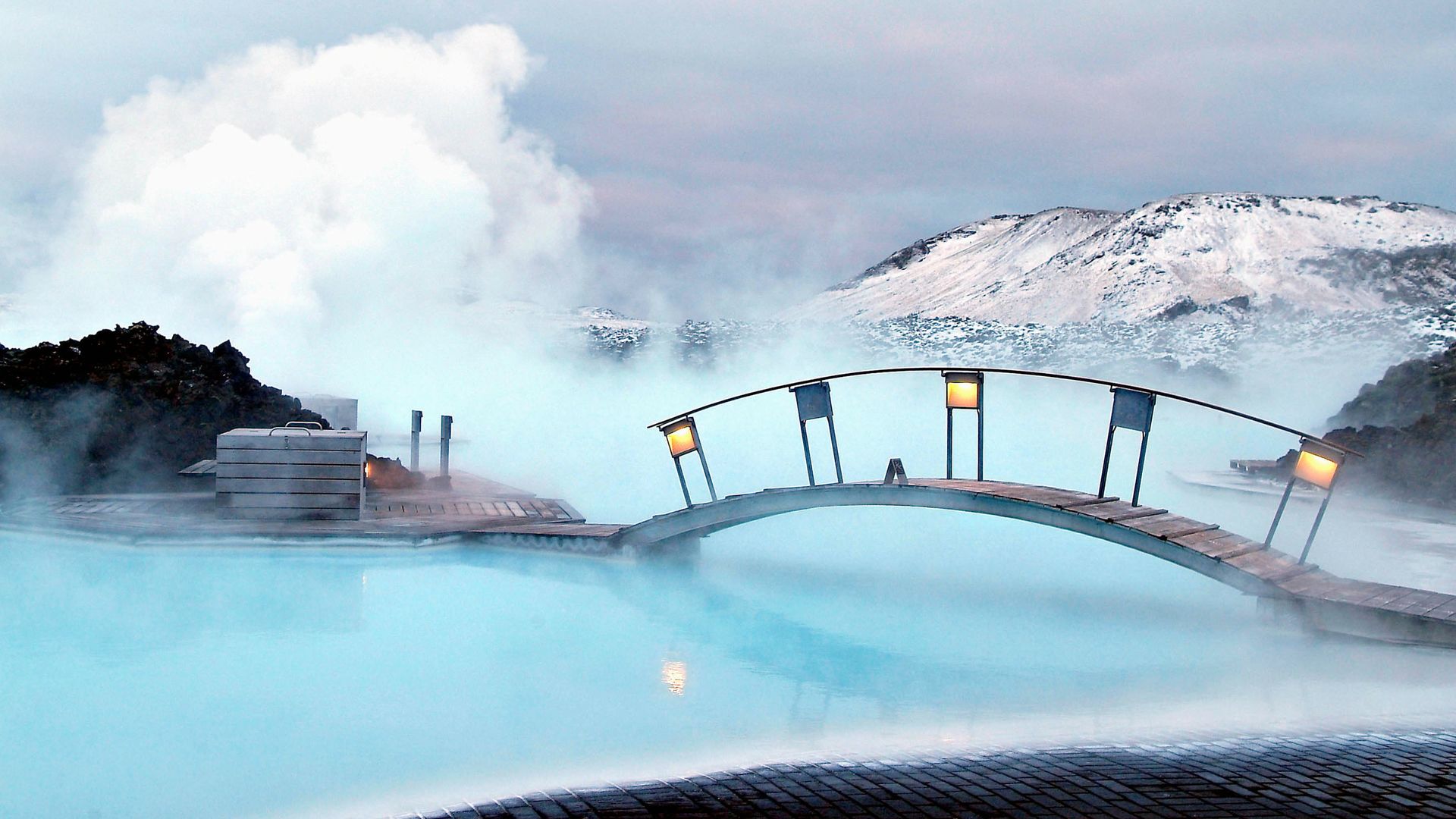 Blue Lagoon during Winter
