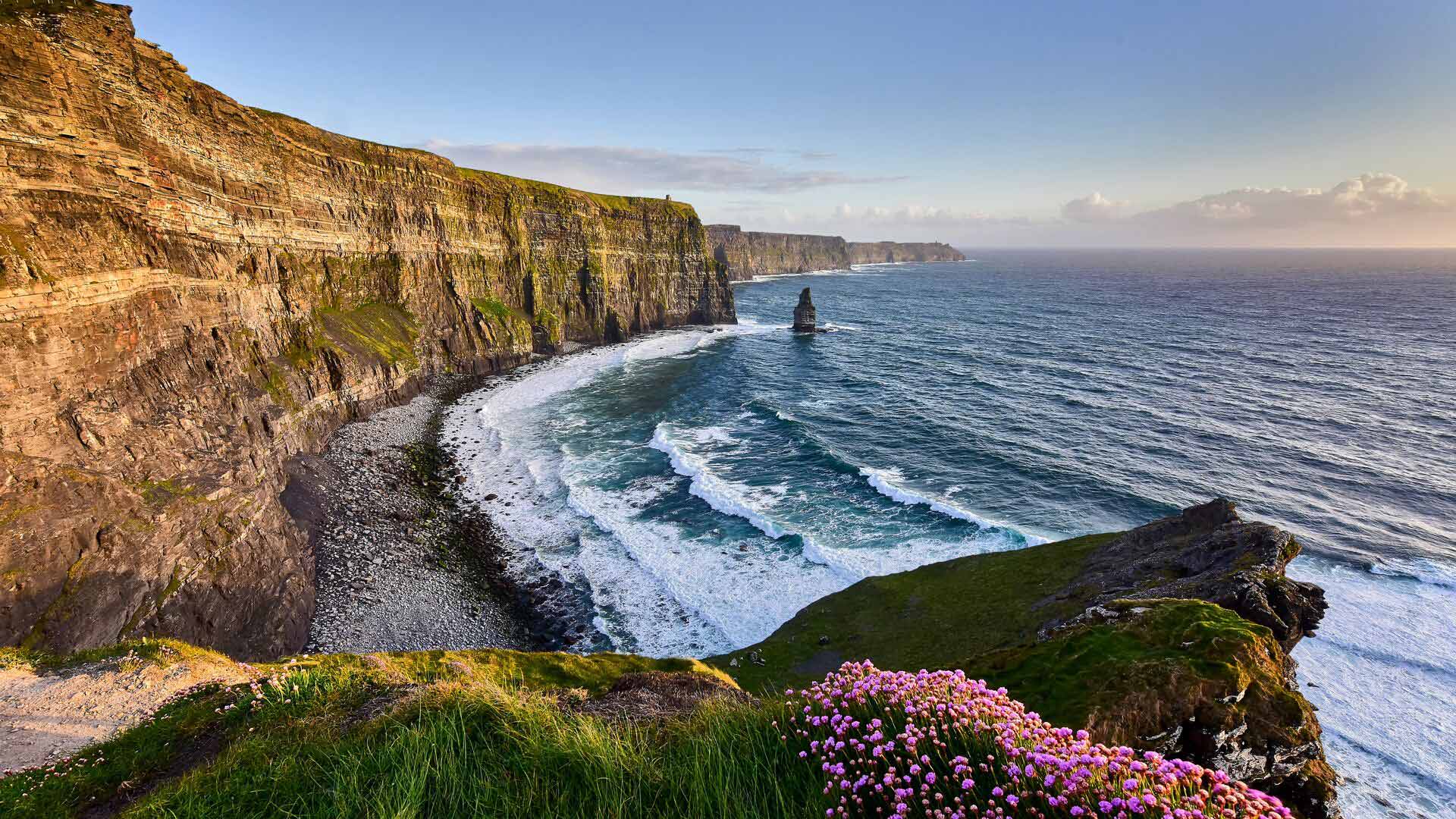 Cliffs of Moher at sunset