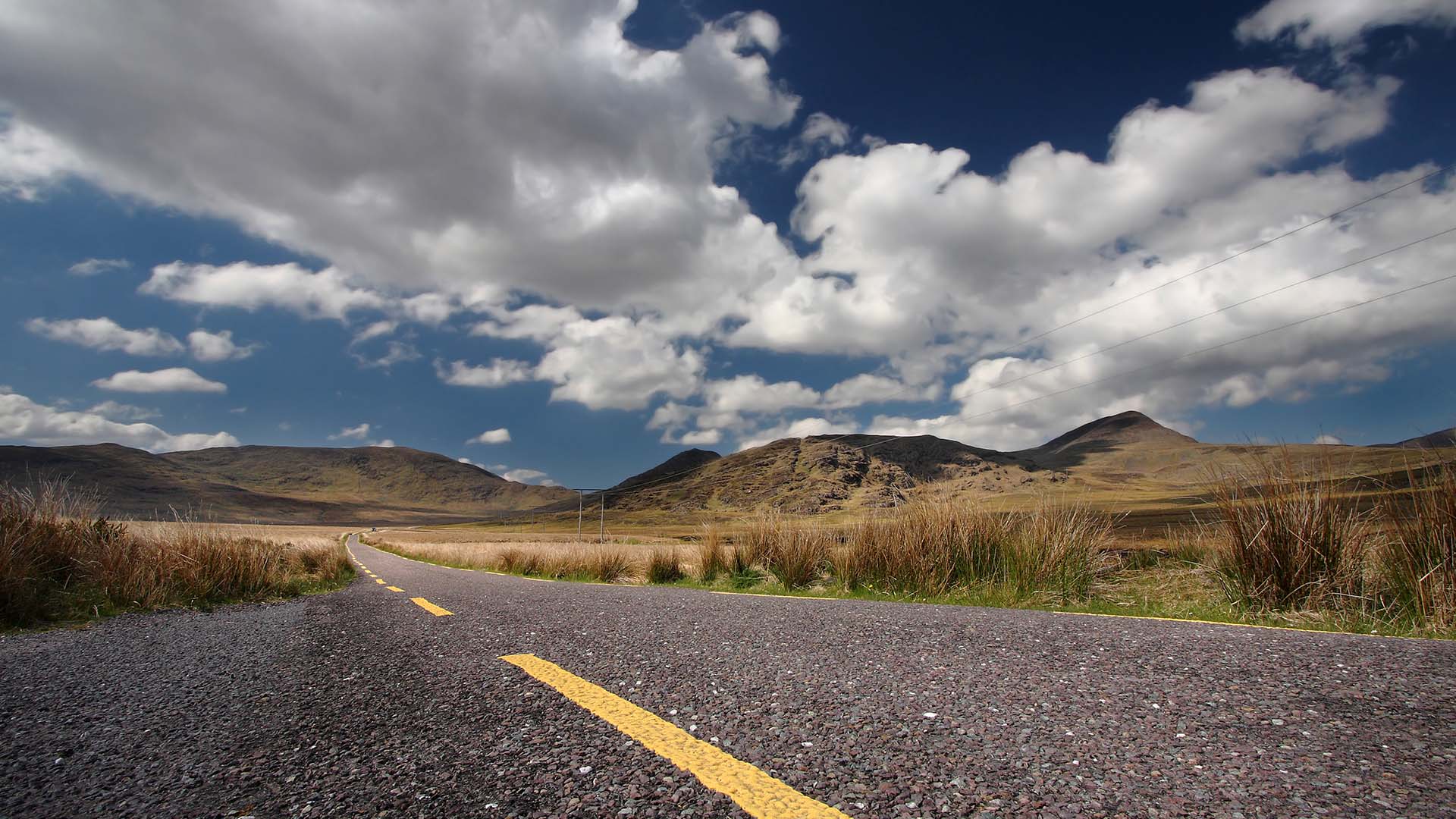 Driving in County Kerry,  southwest Ireland