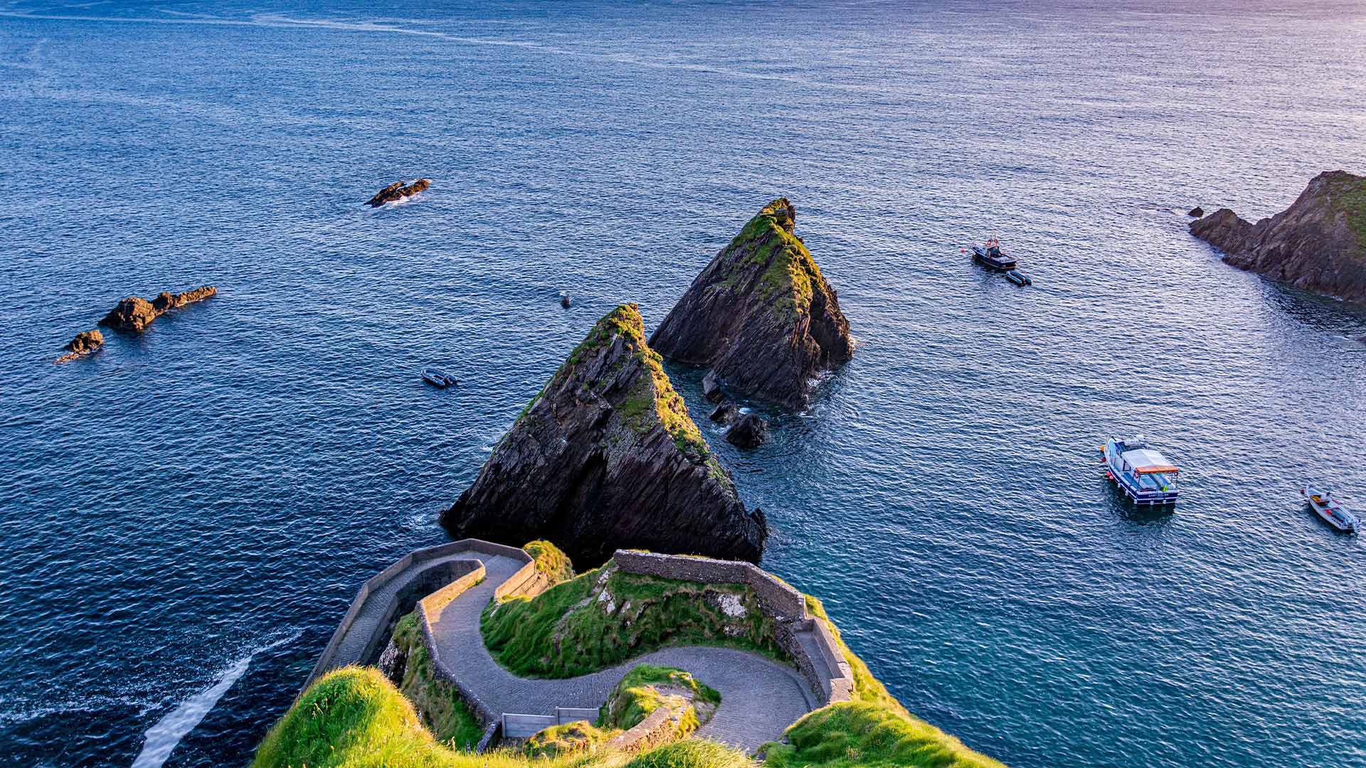 Sunset at Dunquin Pier on the Dingle Peninsula 