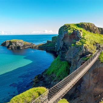 carrick a rede rope bridge in summer