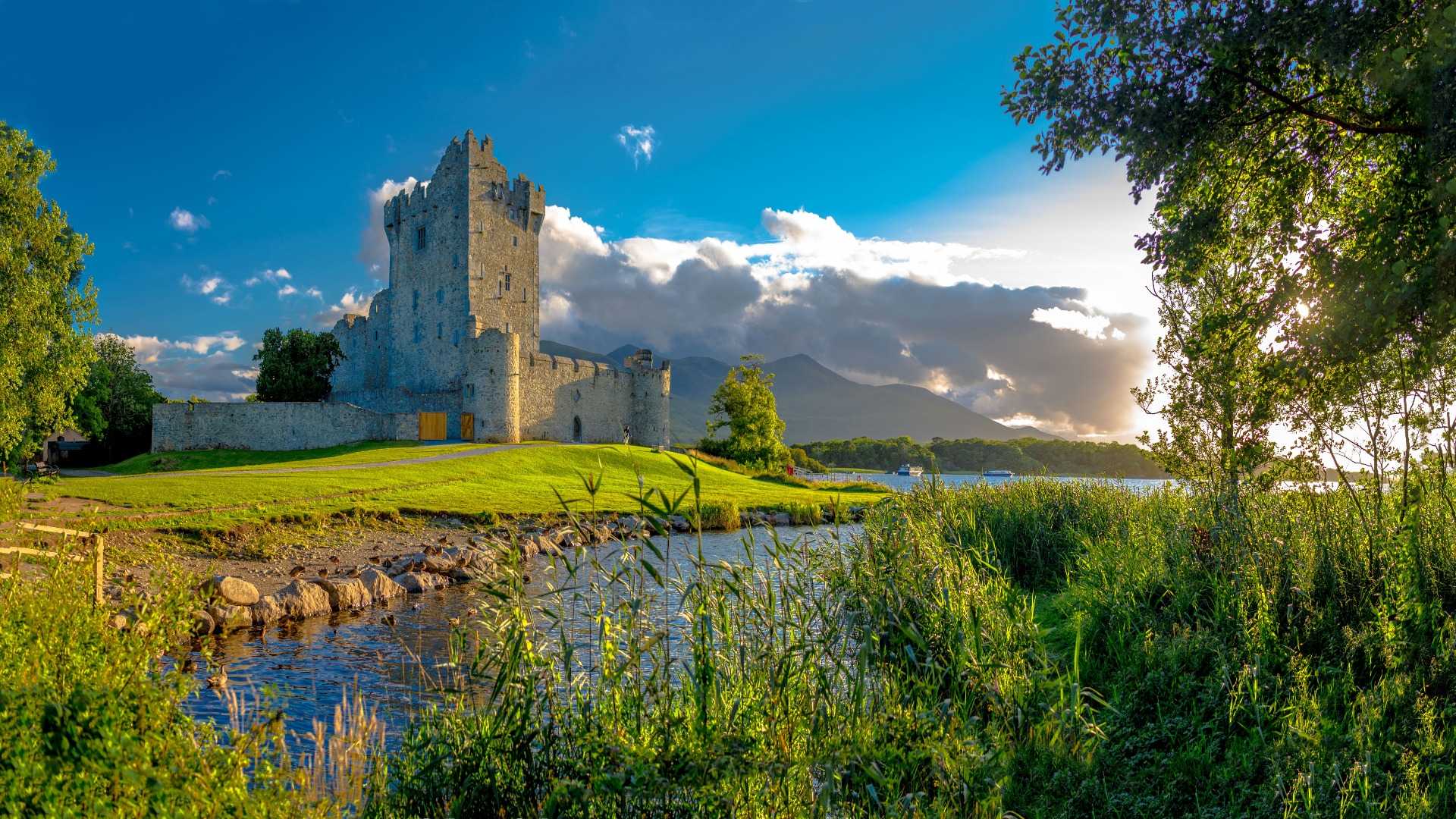 Ross Castle in Killarney National Park in summer, Ireland