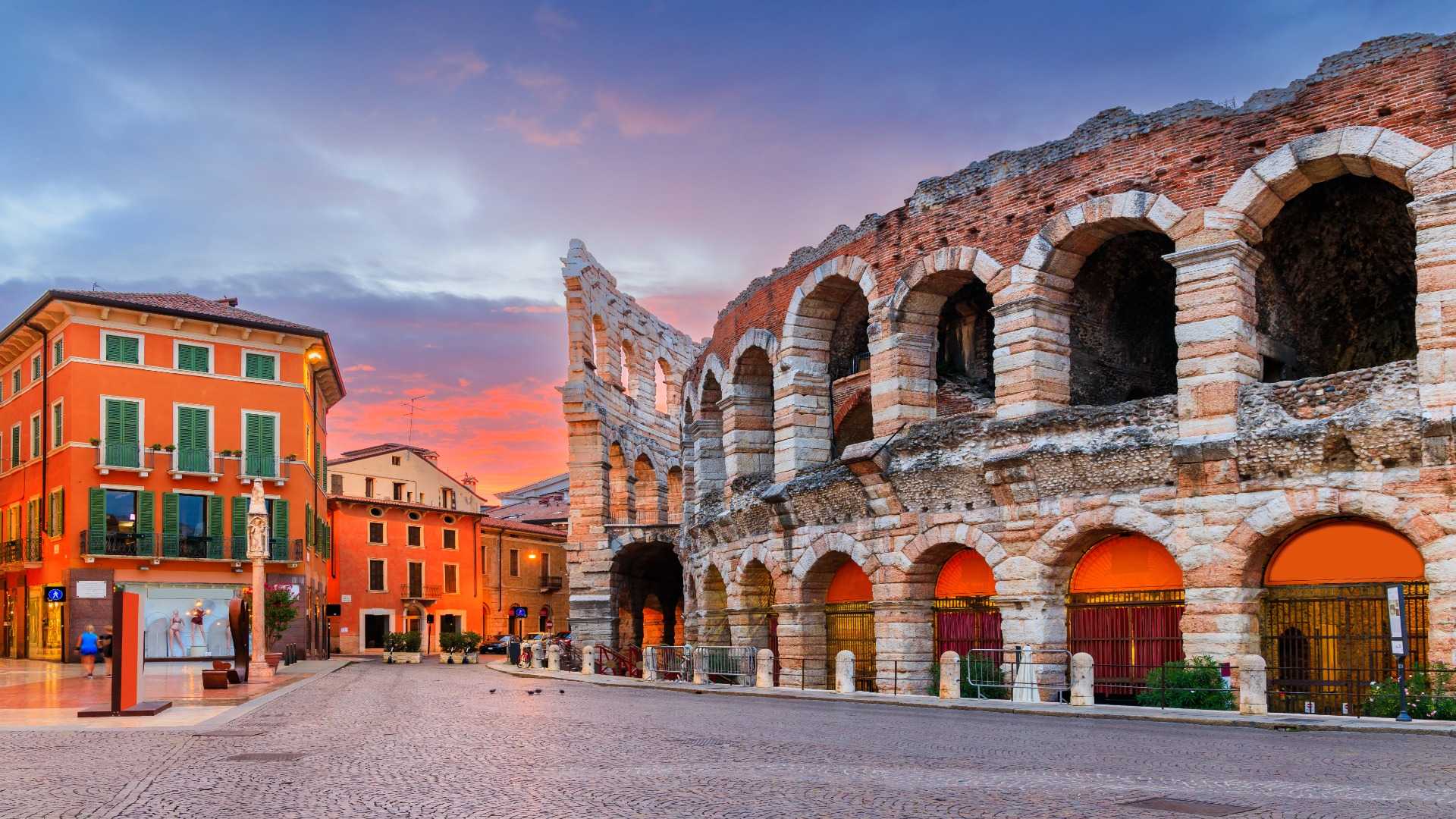 Arena di Verona at sunset