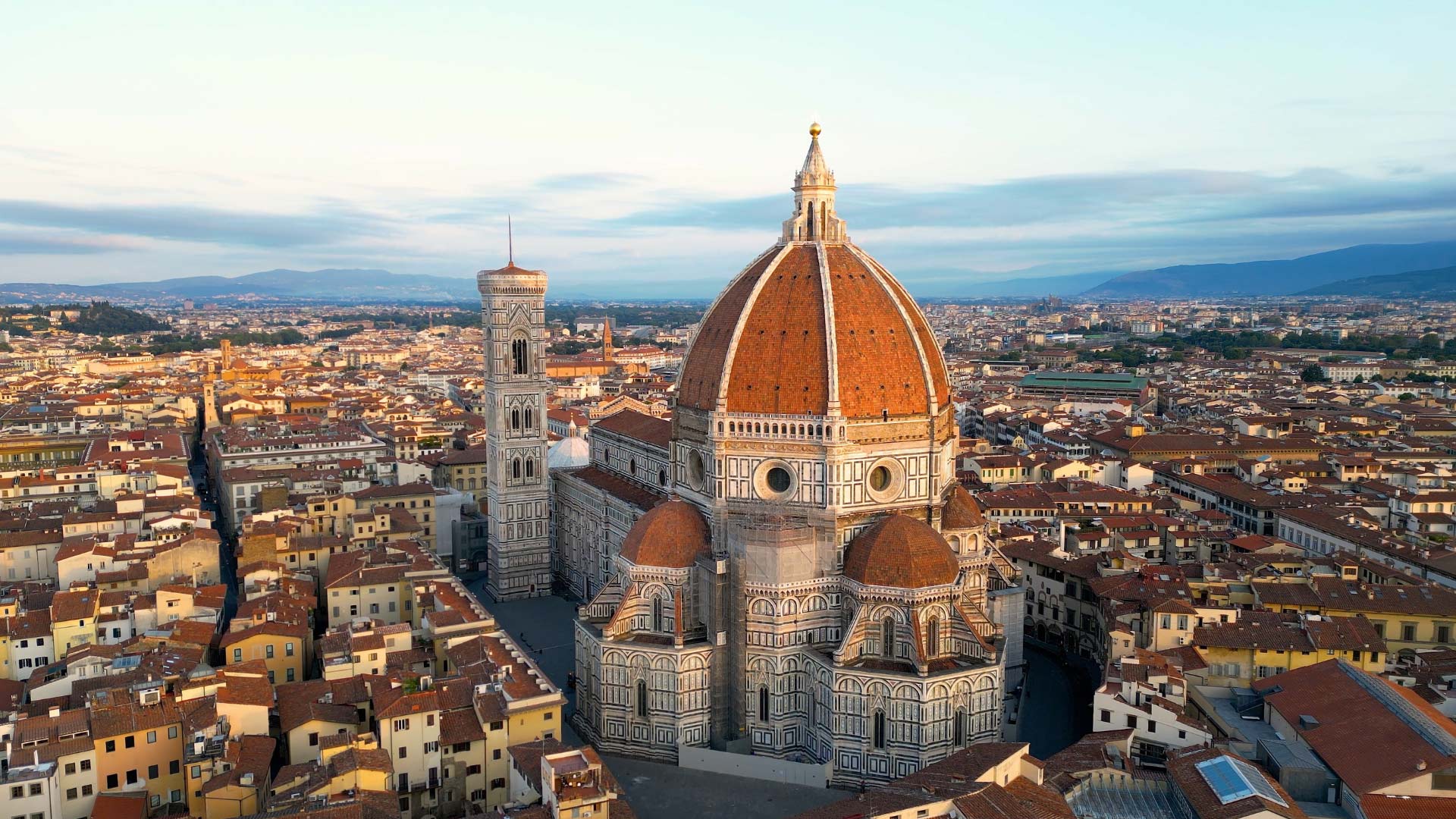 Famous marble-fronted church Santa Maria Novella Florence
