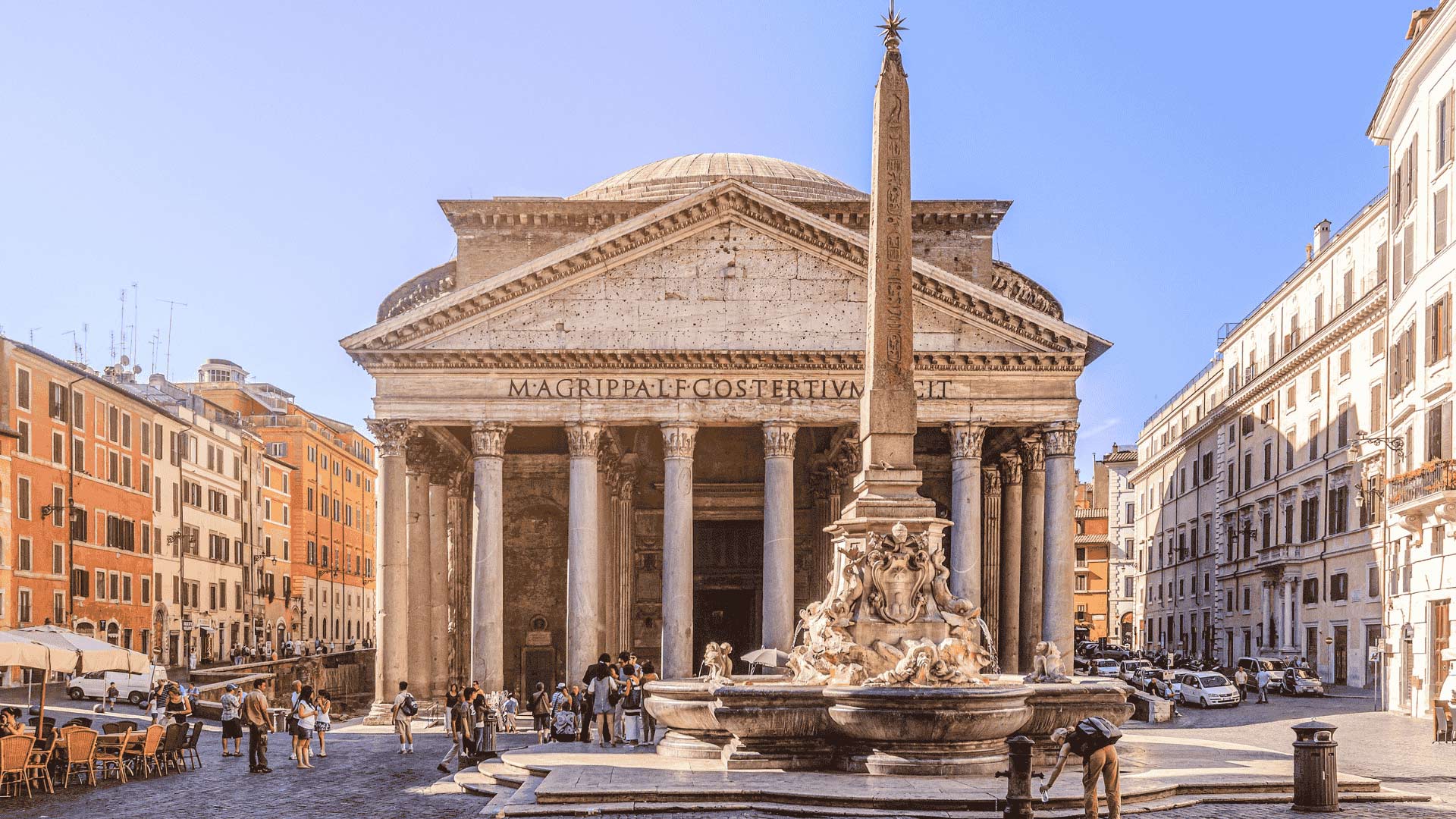 View of the Pantheon in Rome