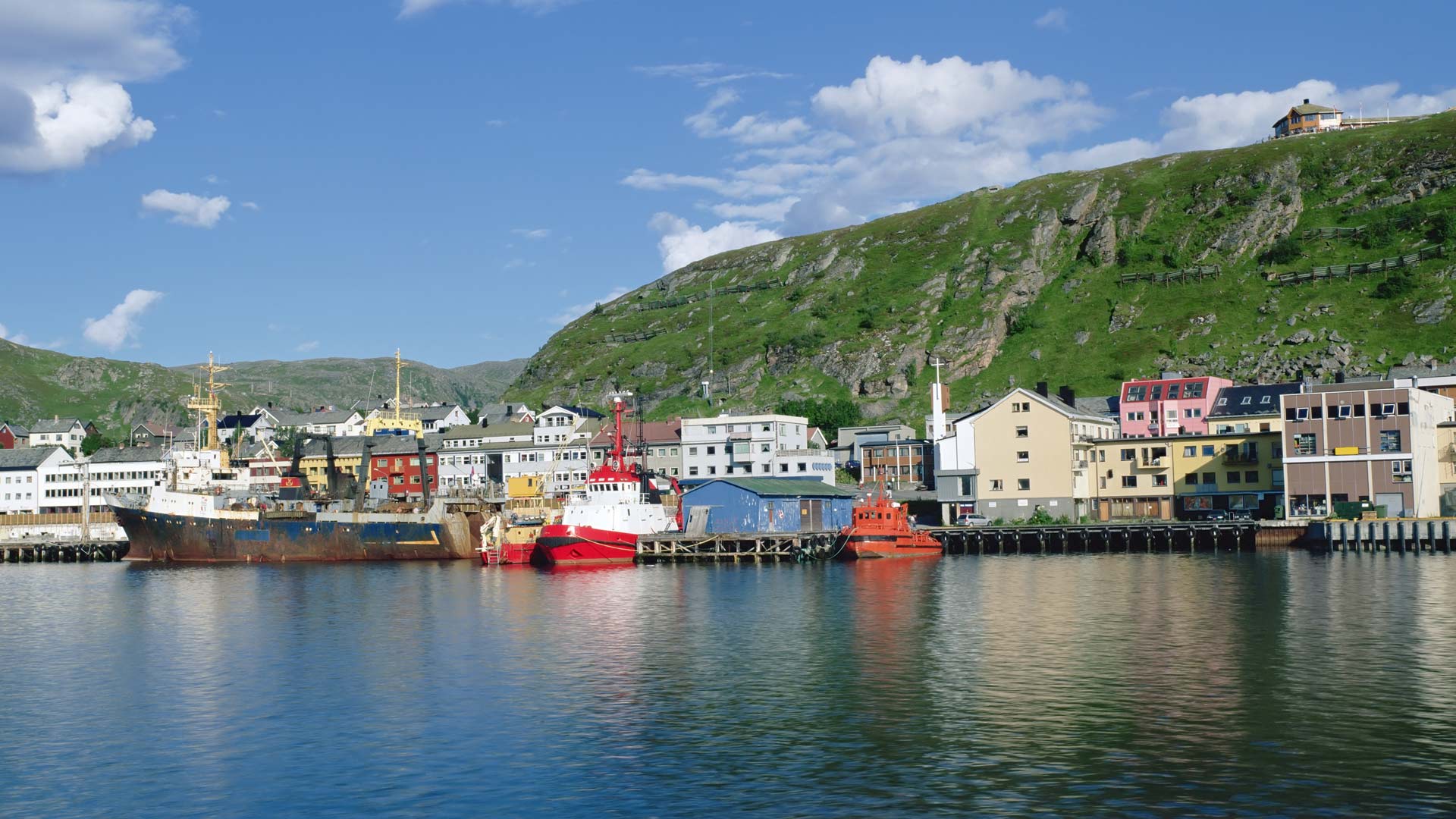 Kirkenes harbour in summer