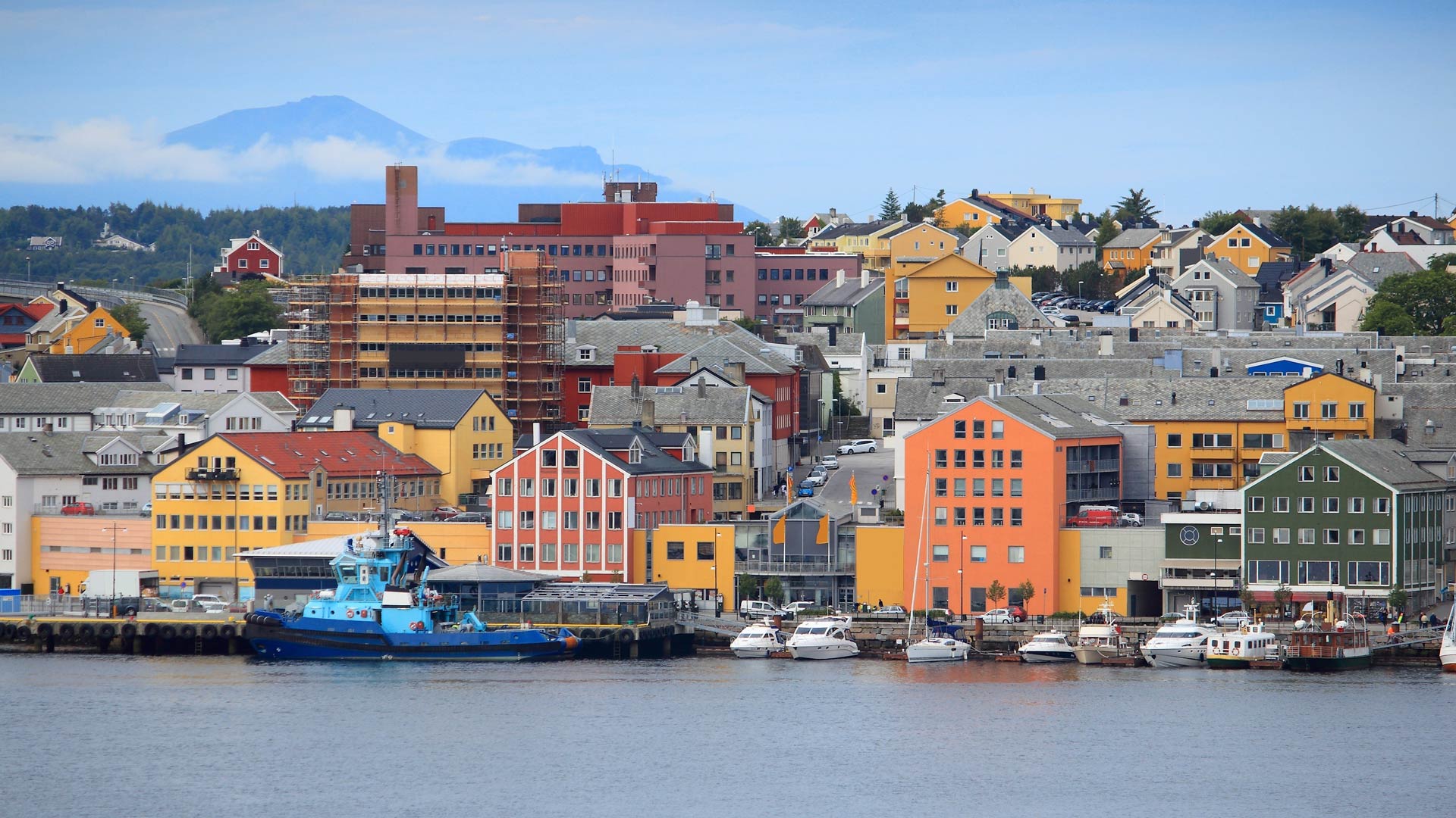 Kristiansund, waterfront buildings, Norway
