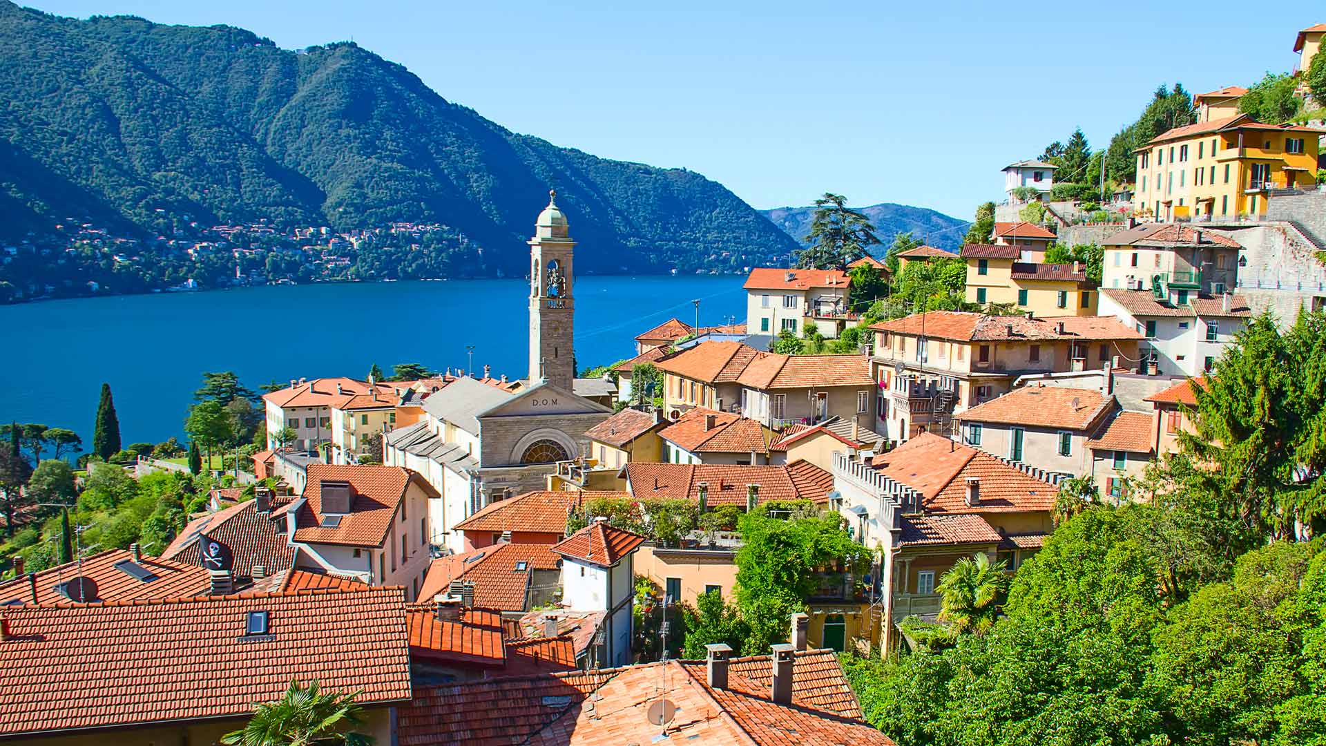 Village in Lake Como