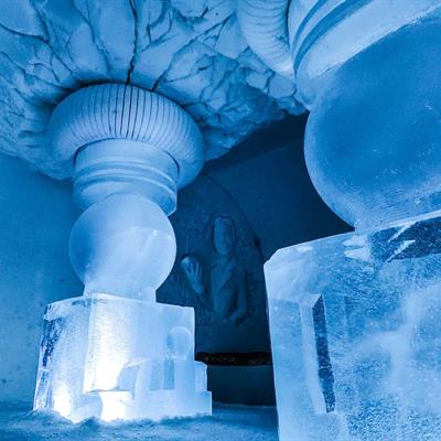 Inside the SnowHotel ©Arctic SnowHotel & Glass Igloos