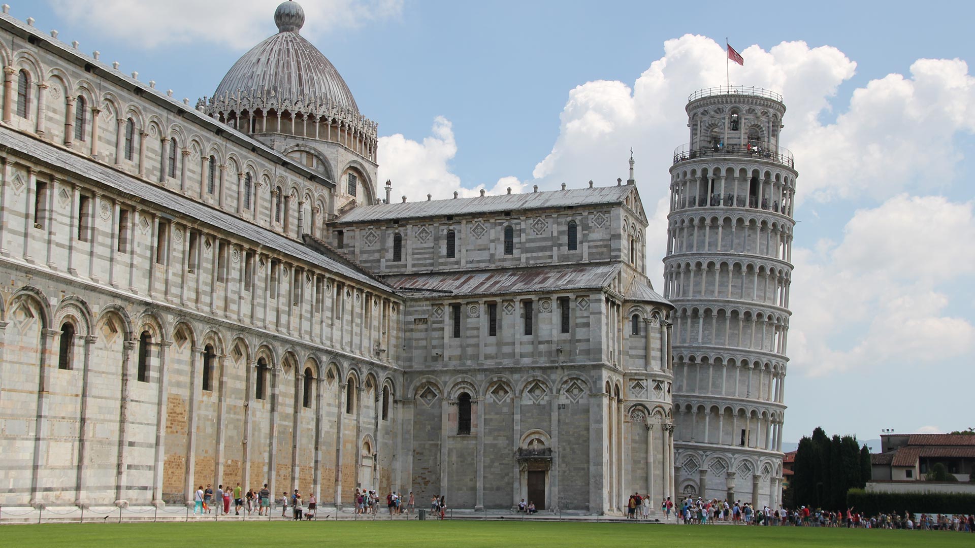 Leaning Tower of Pisa and Pisa Cathedral