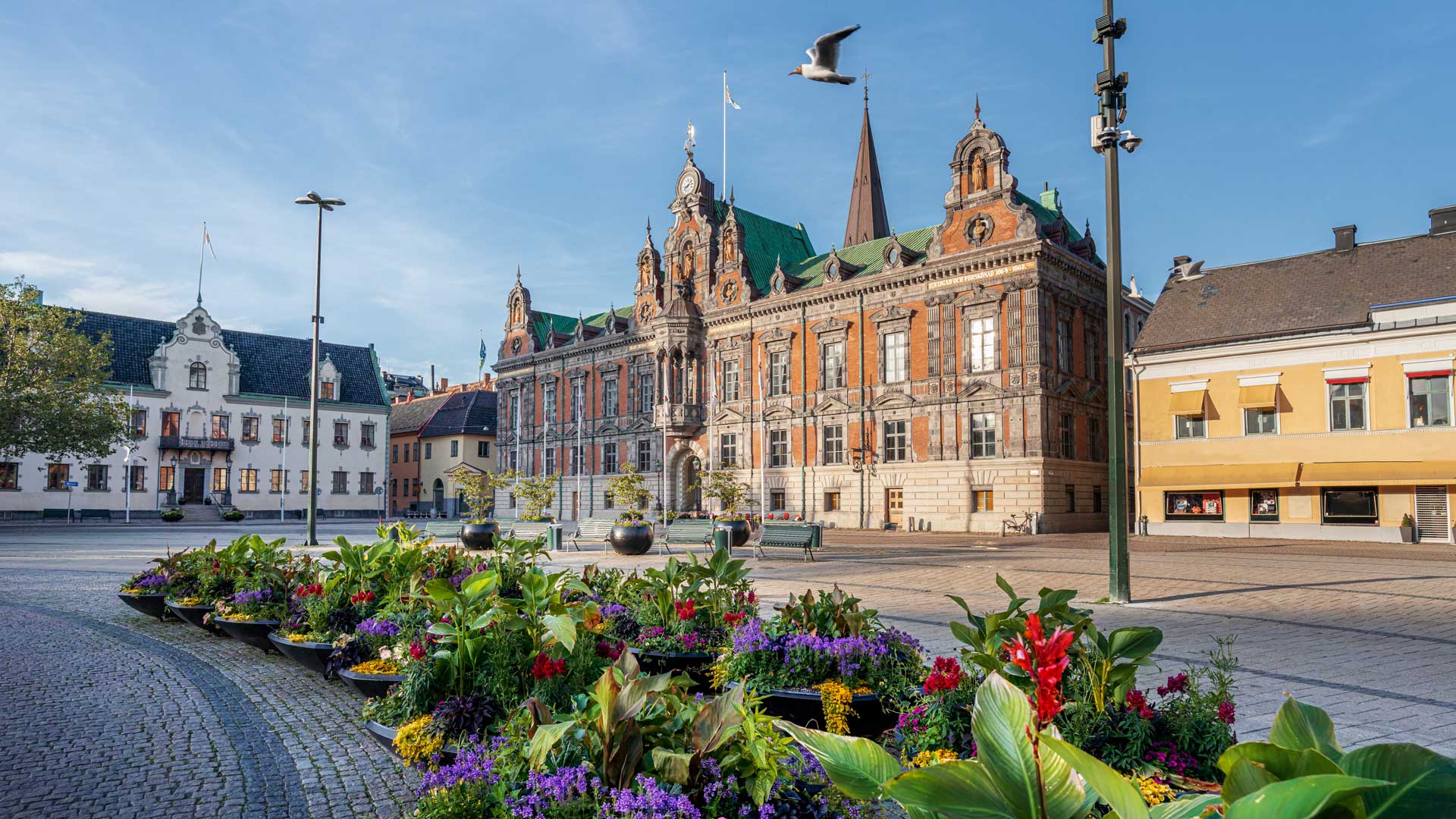 Malmo town hall Radhus at Stortorget Square, Sweden