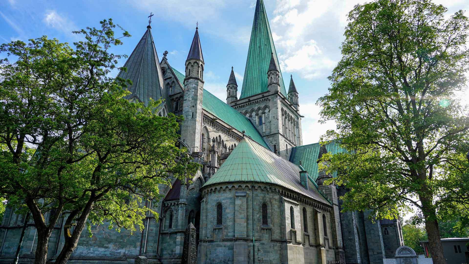 Nidarosdomen cathedral, Trondheim church, Norway