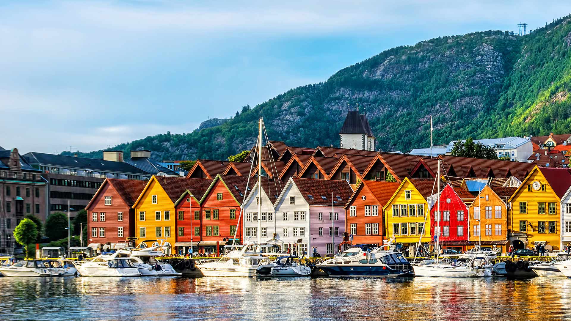 Wooden houses in Bergen, Norway