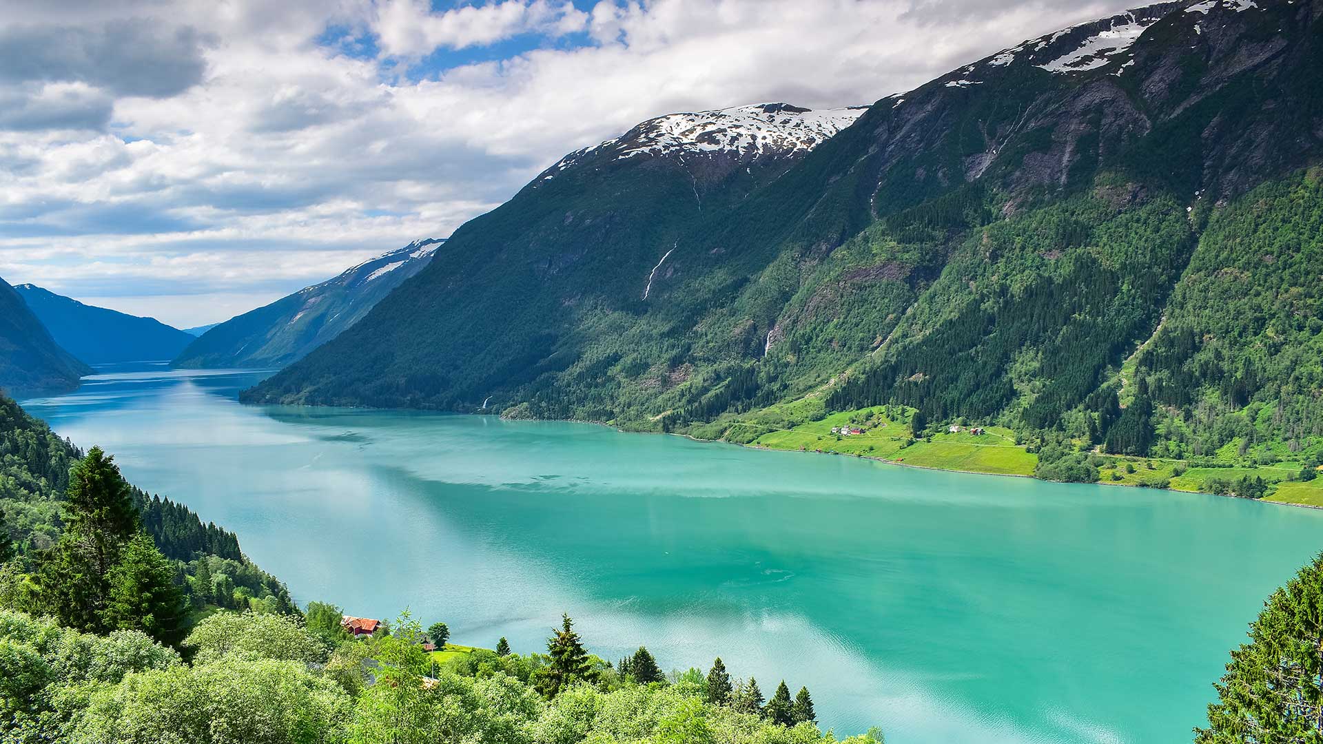 Fjærland fjord in Norway