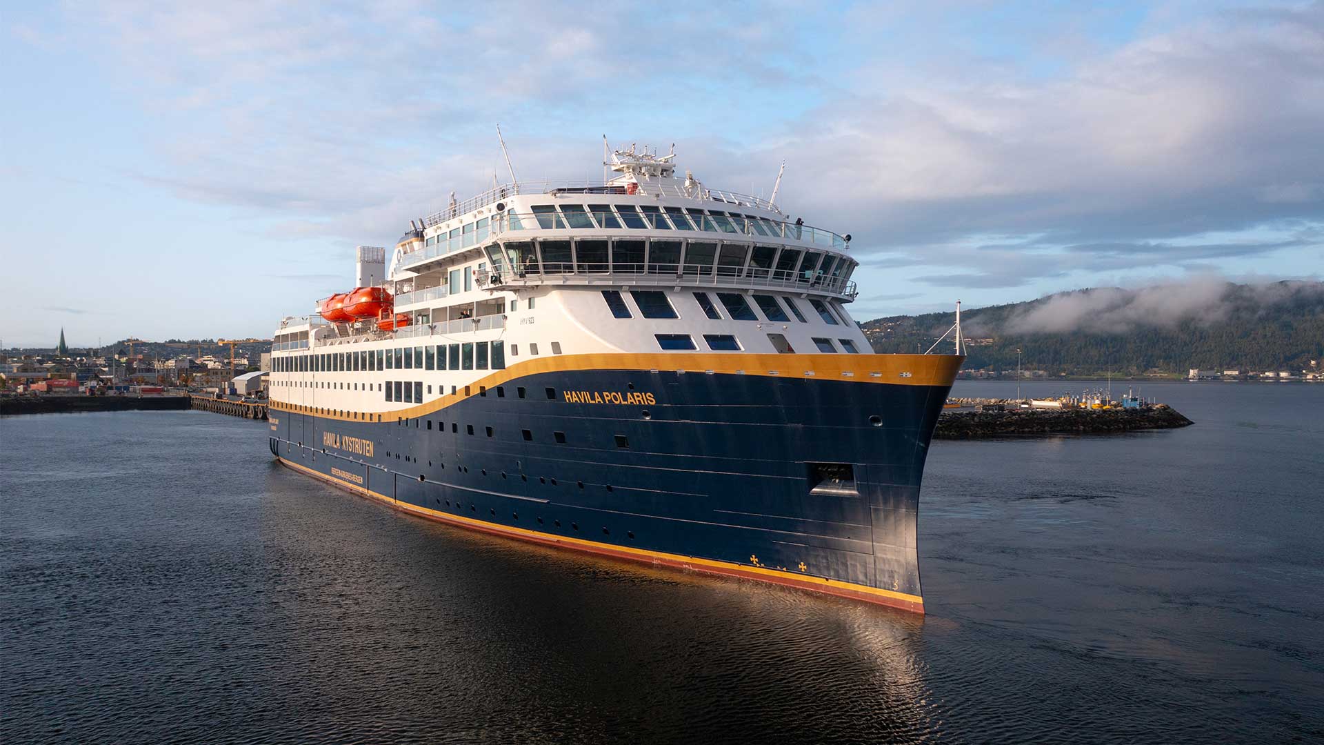 Havila cruise ship in Trondheim, Norway ©Havila Kystruten / Oclin