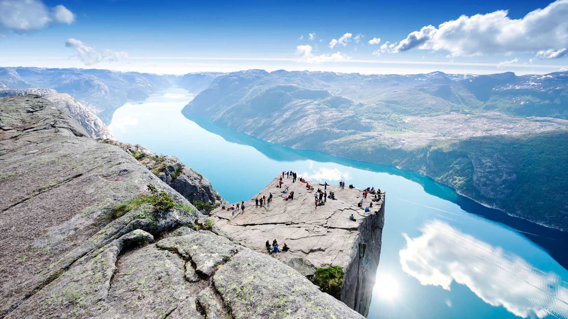 Preikestolen at Lysefjord