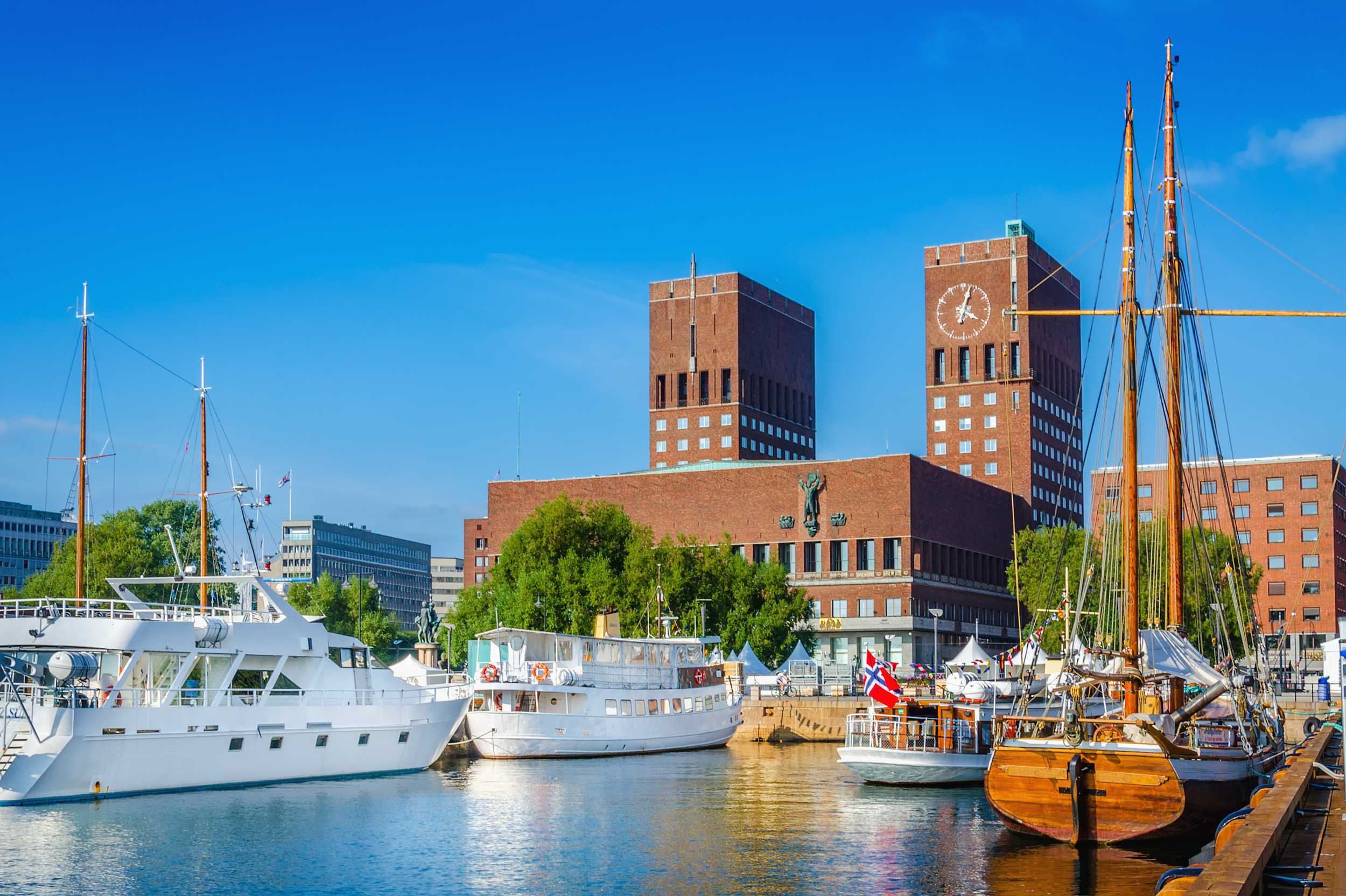 Oslo harbour in summer