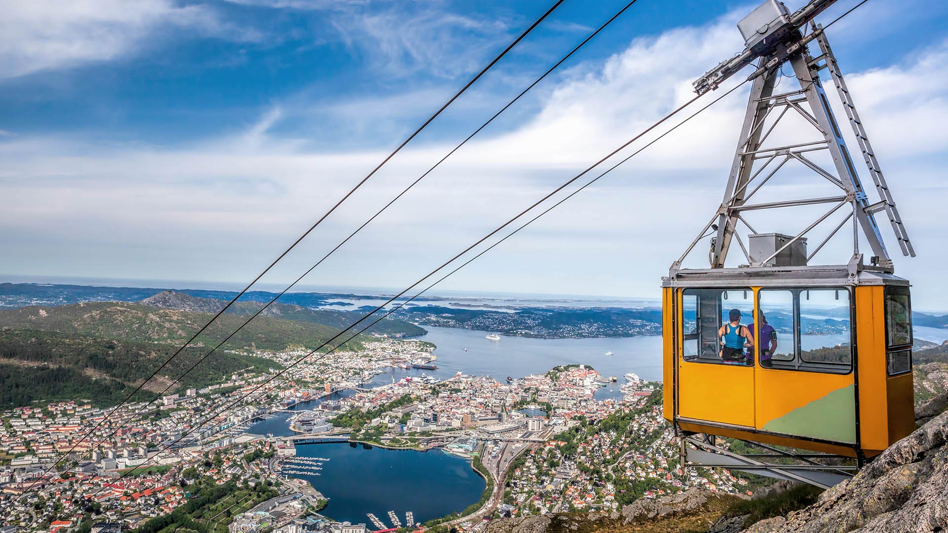 Cable car in Bergen