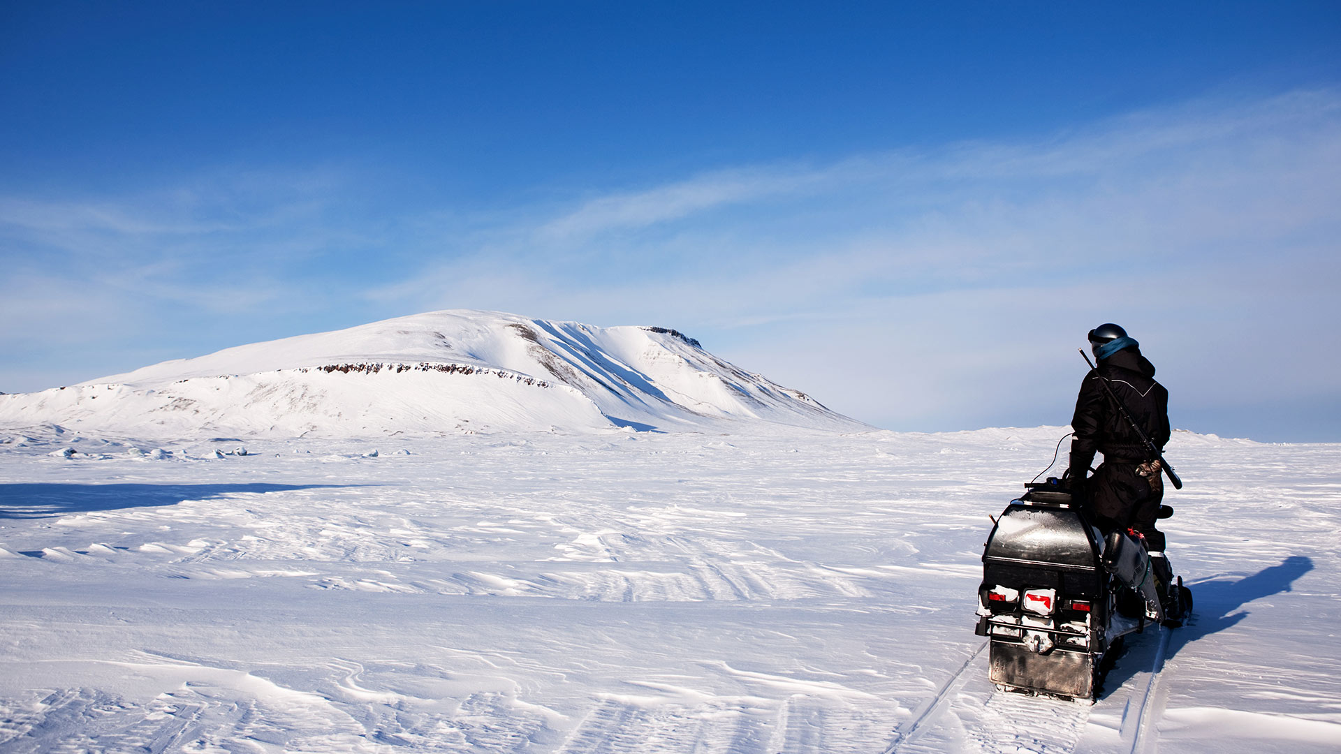 Snowmobiling in Svalbard