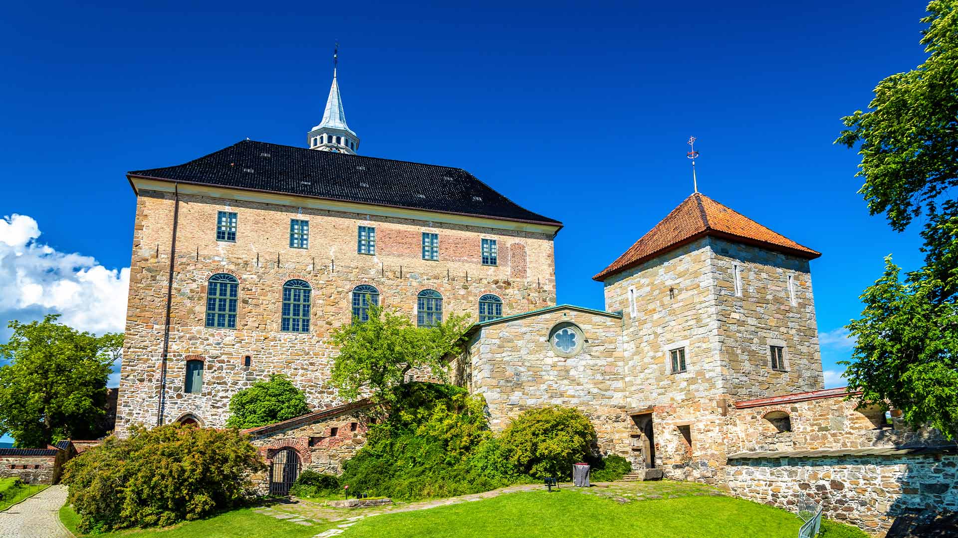A view of the Akershus fortress in Oslo