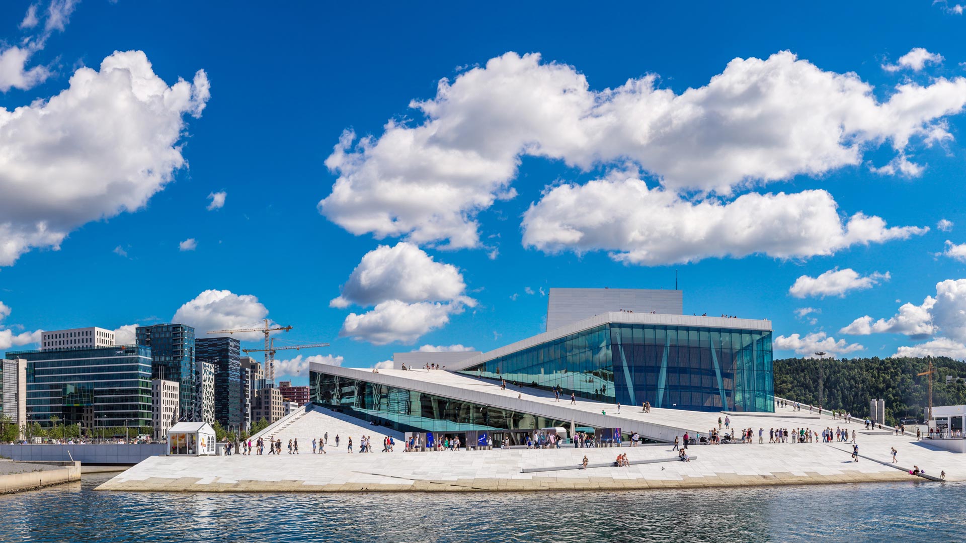 Oslo Opera House in summer, Norway