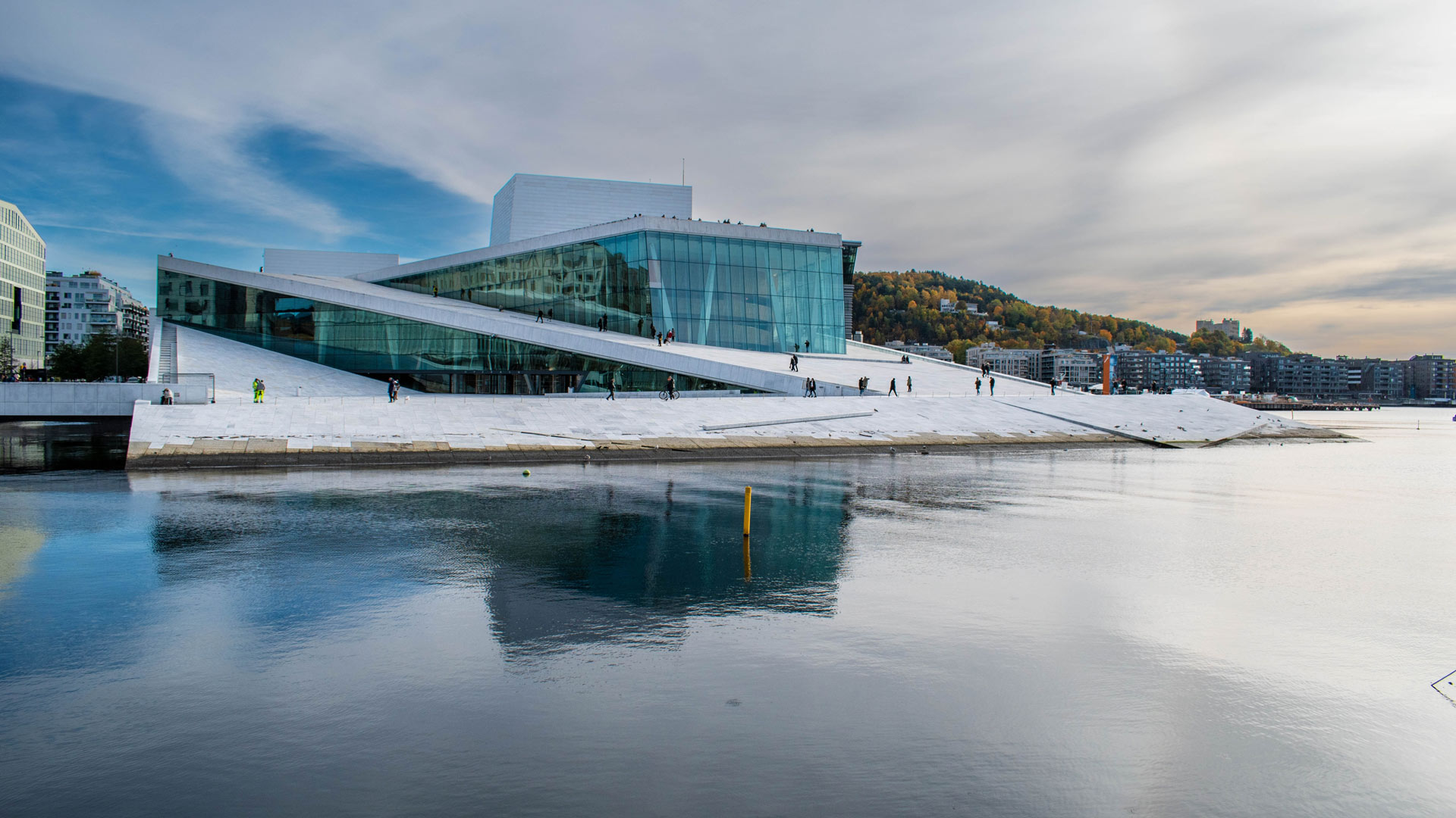 Oslo Opera House in late autumn