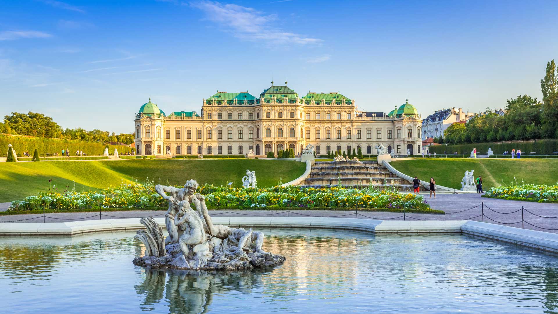 Belvedere Palac and Gardens in Vienna