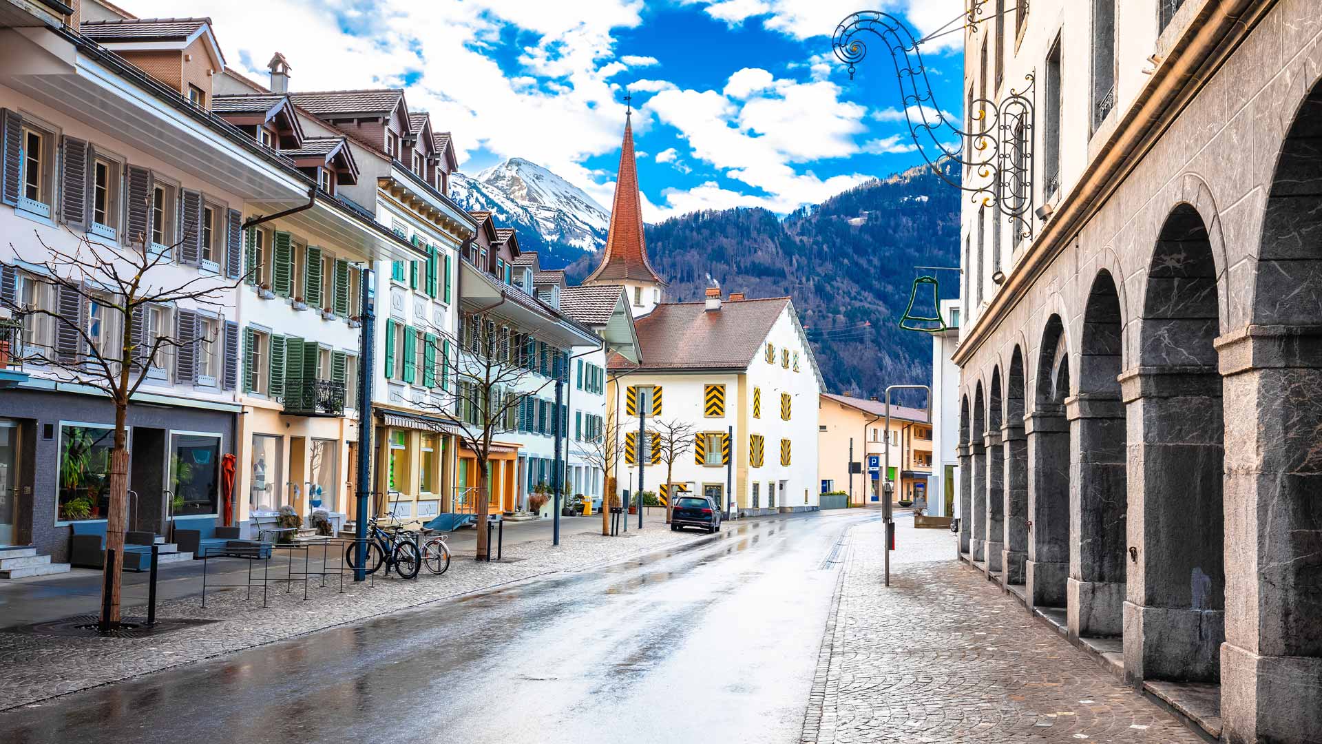 Quiet streets of Interlaken