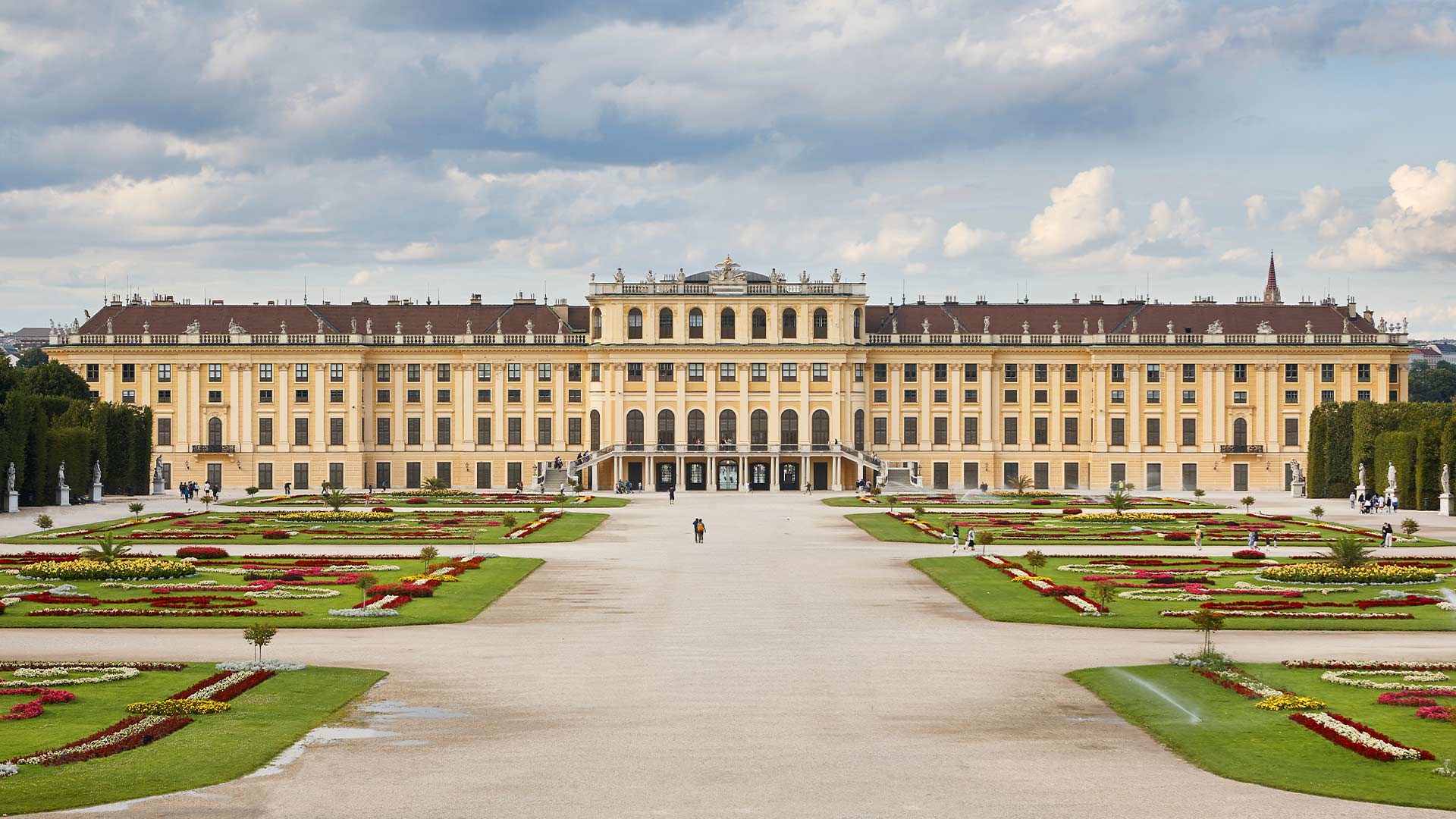 Schonbrunn Palace and gardens. Vienna, Austria