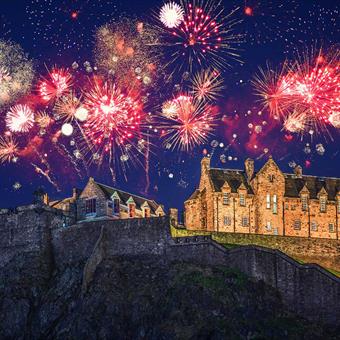 Edinburgh Castle fireworks