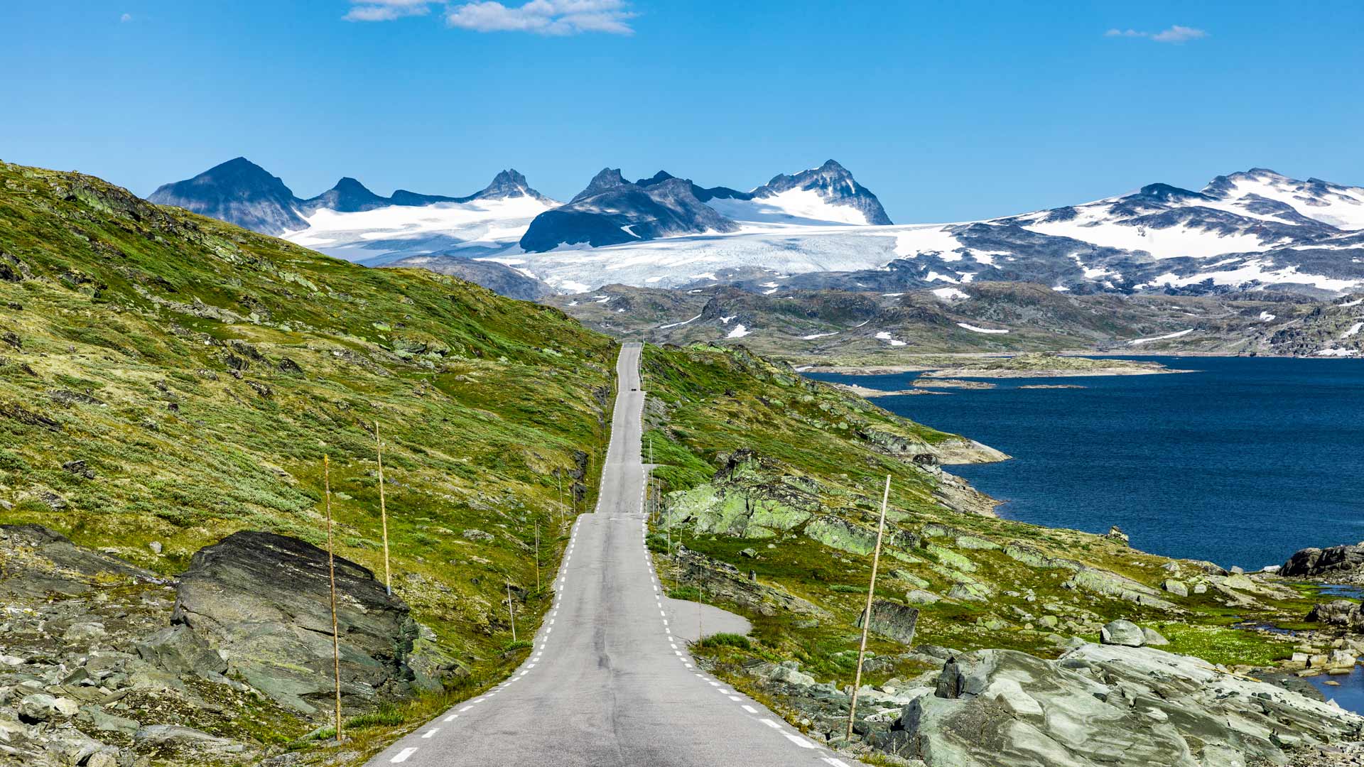 Sognefjellet - National Tourist Route in summer, Norway
