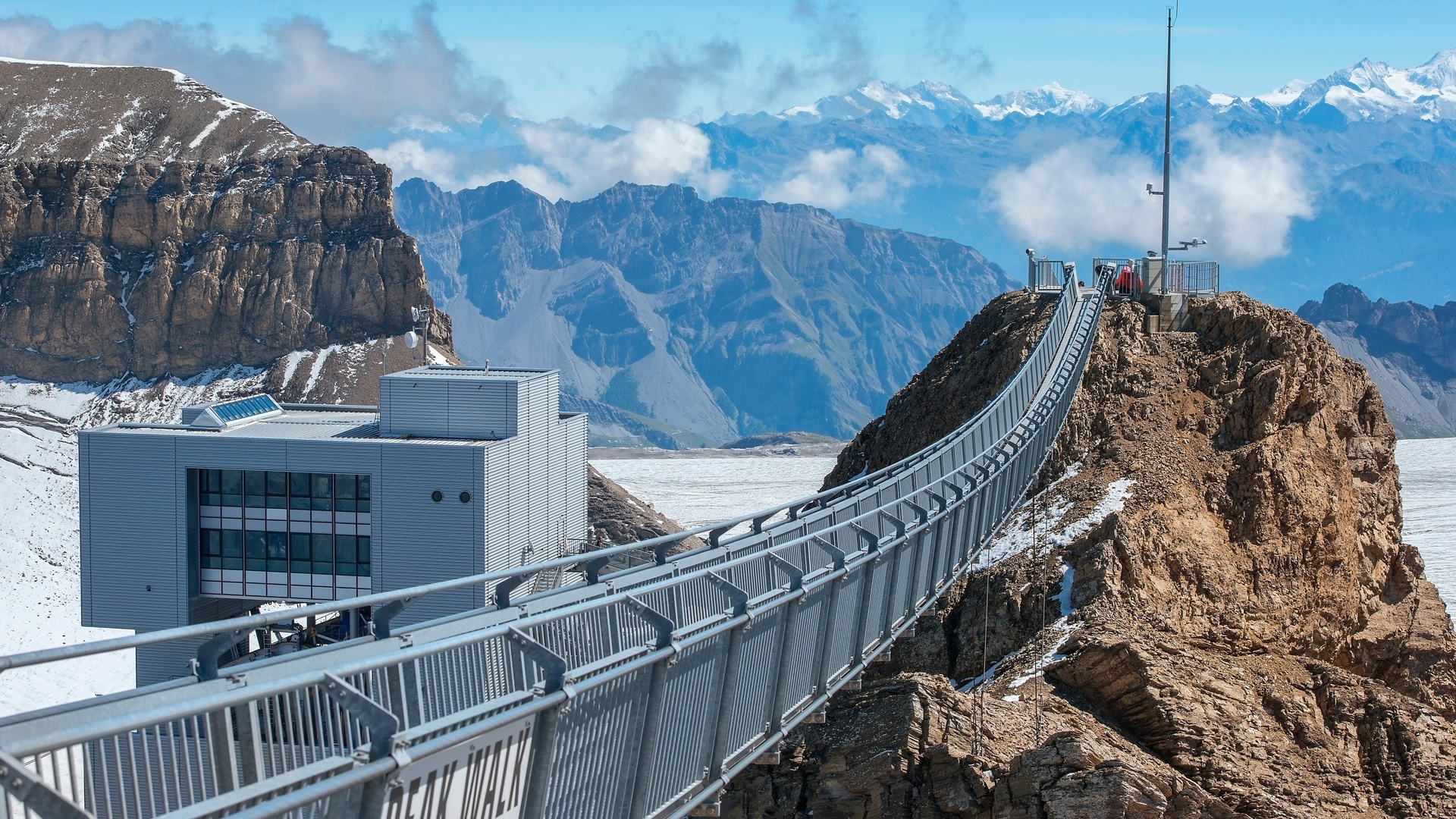 Suspension Bridge at Glacier 3000