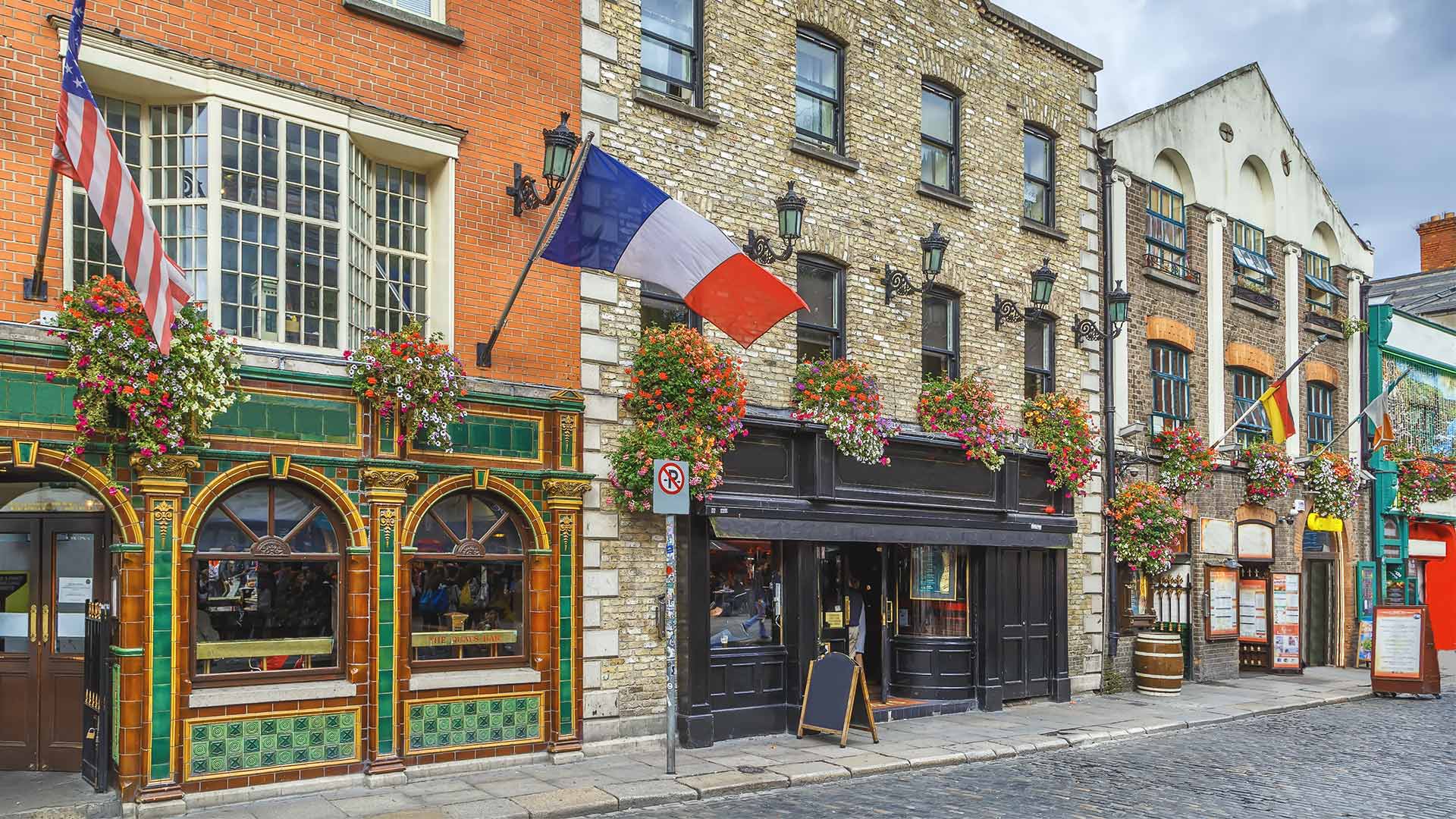 Temple Bar Street in Dublin